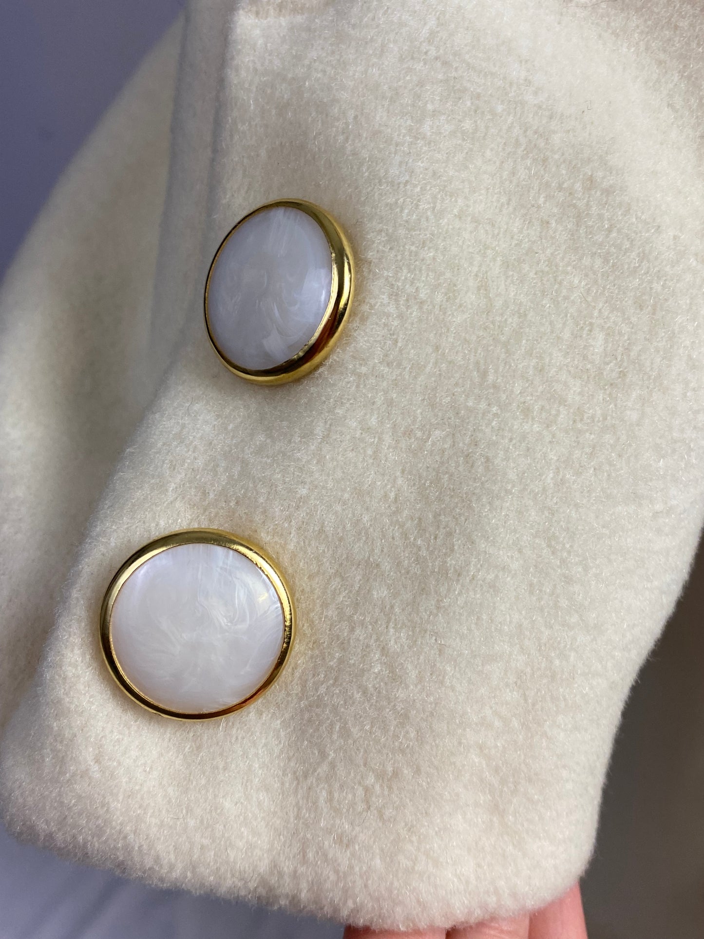 Cappotto panna 100% lana - TG. 46