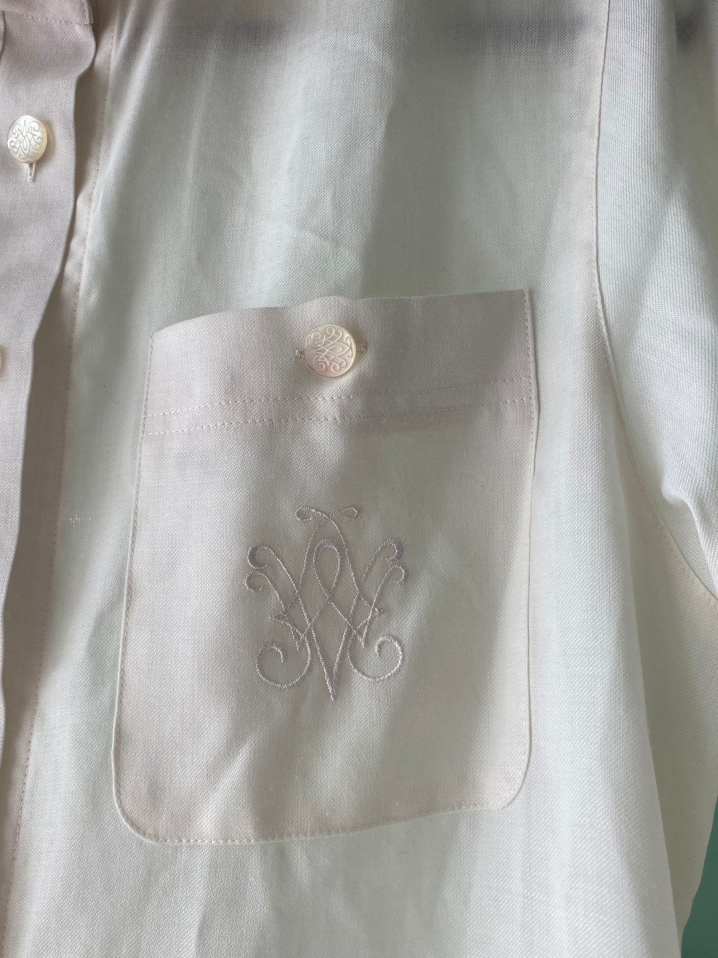 Camicia bianca fresco lana - TG. 46/48/50