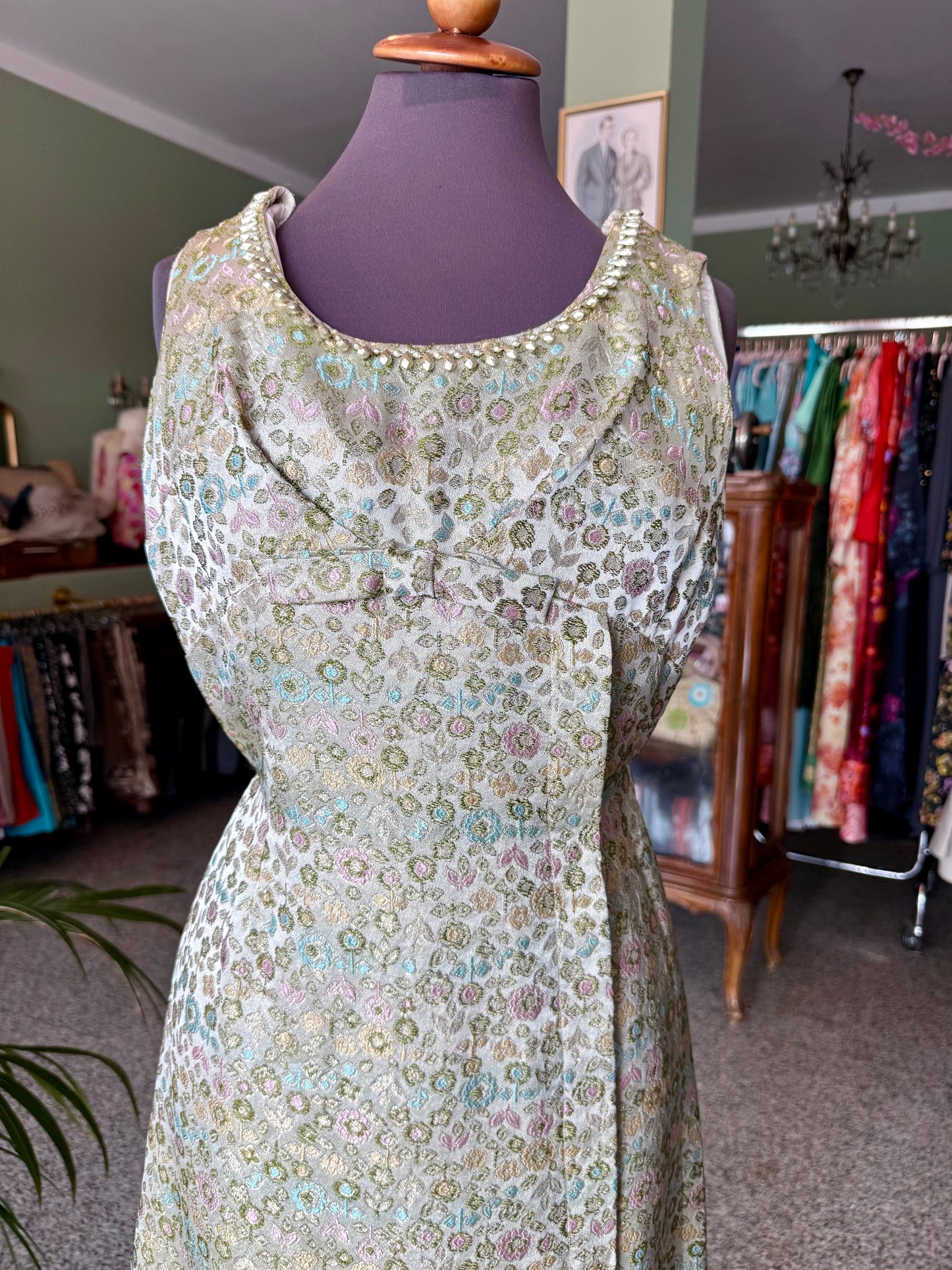 Abito anni ‘60 seta jacquard - TG. 38