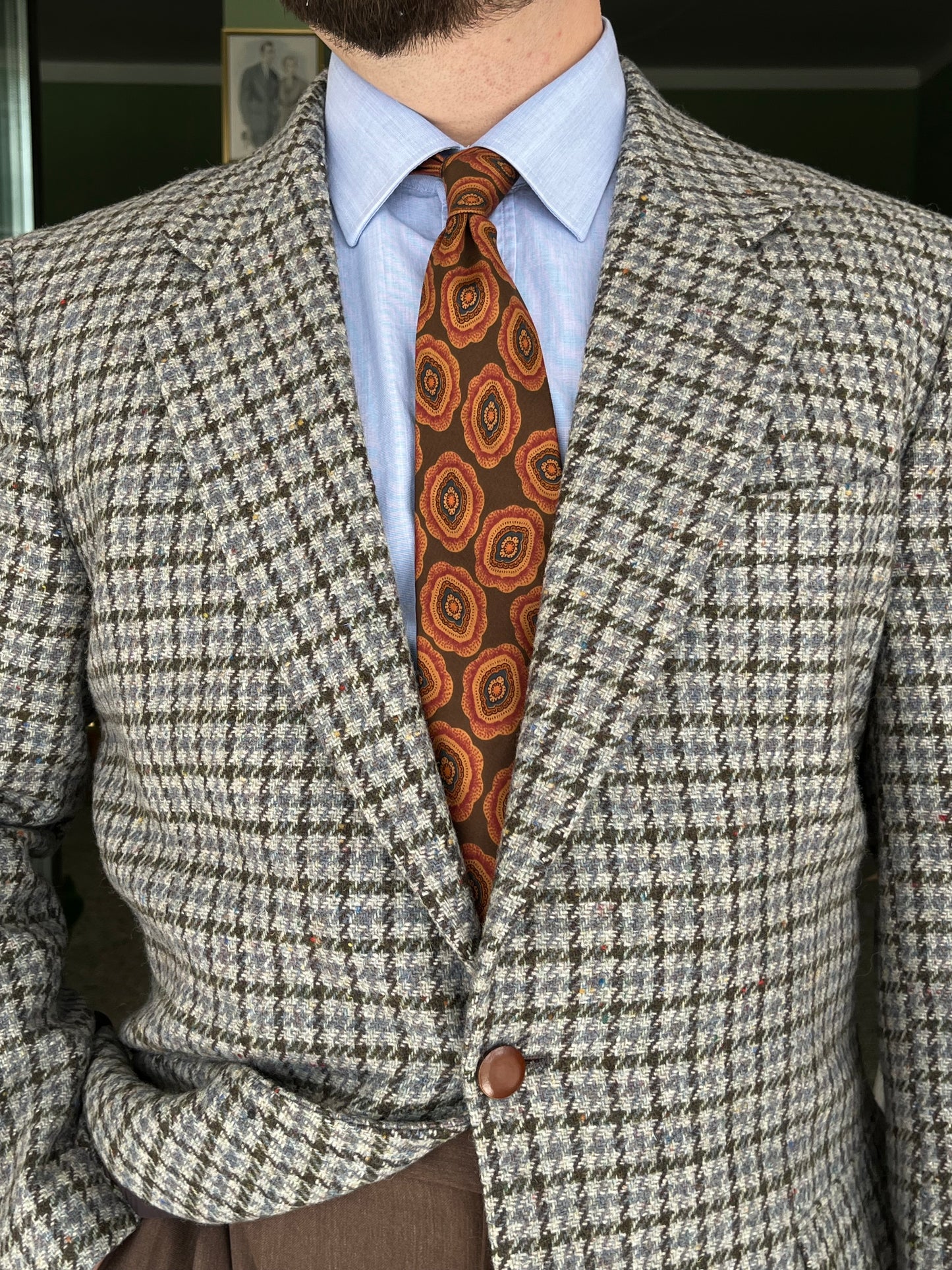 Giacca anni ‘80 tweed tg. 52-54