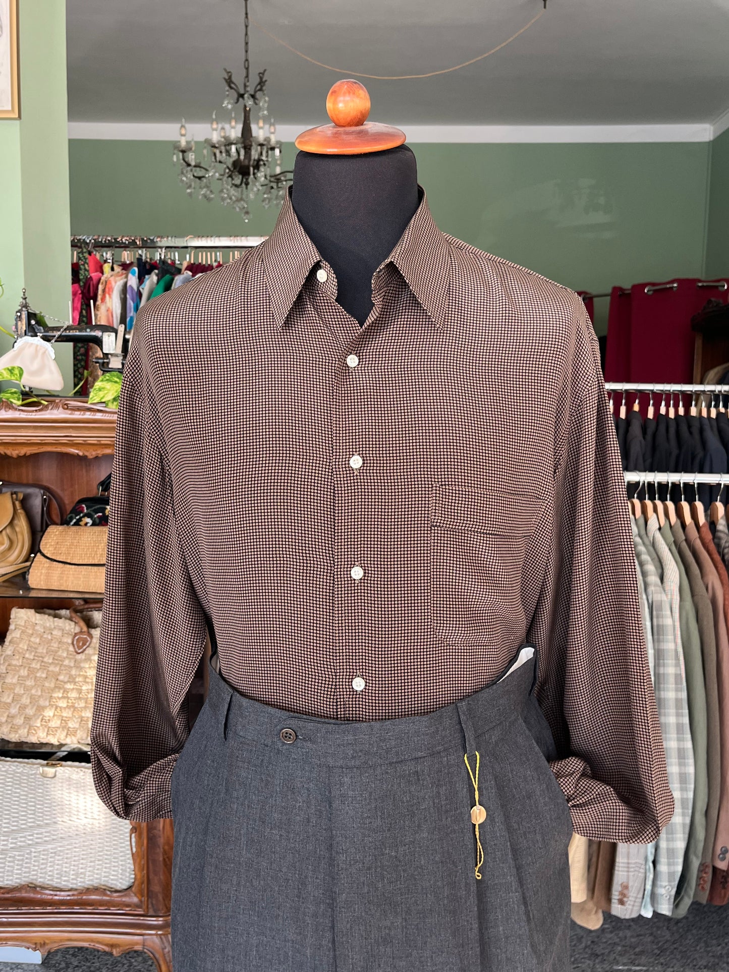 Camicia in seta anni ‘80 tg. L-XL