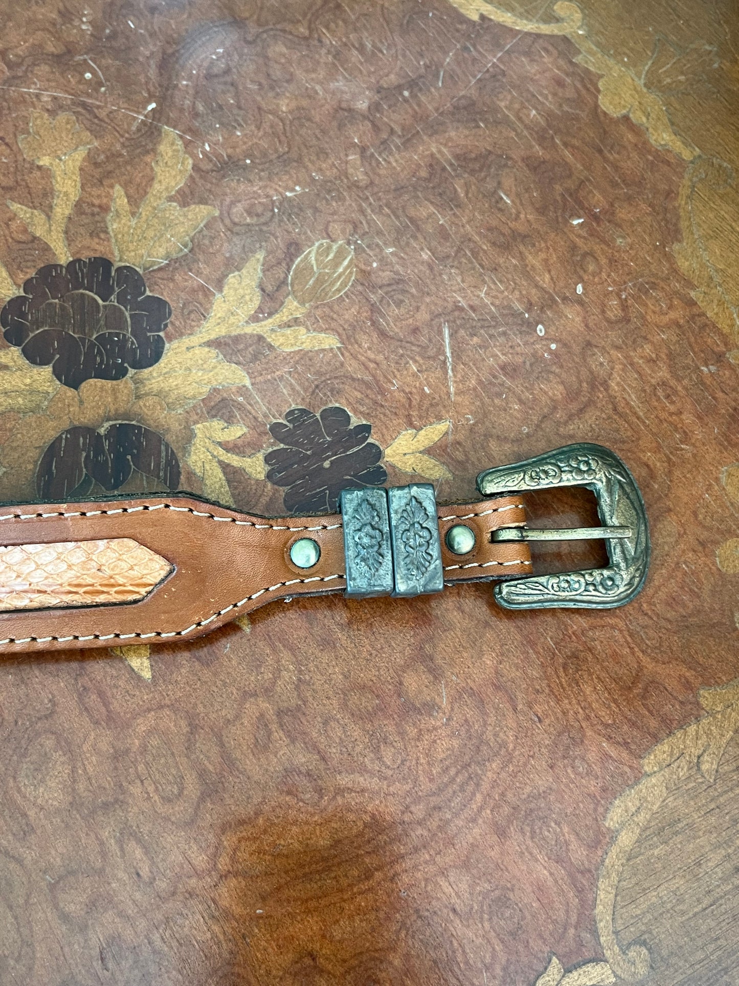 Cintura texana in pelle