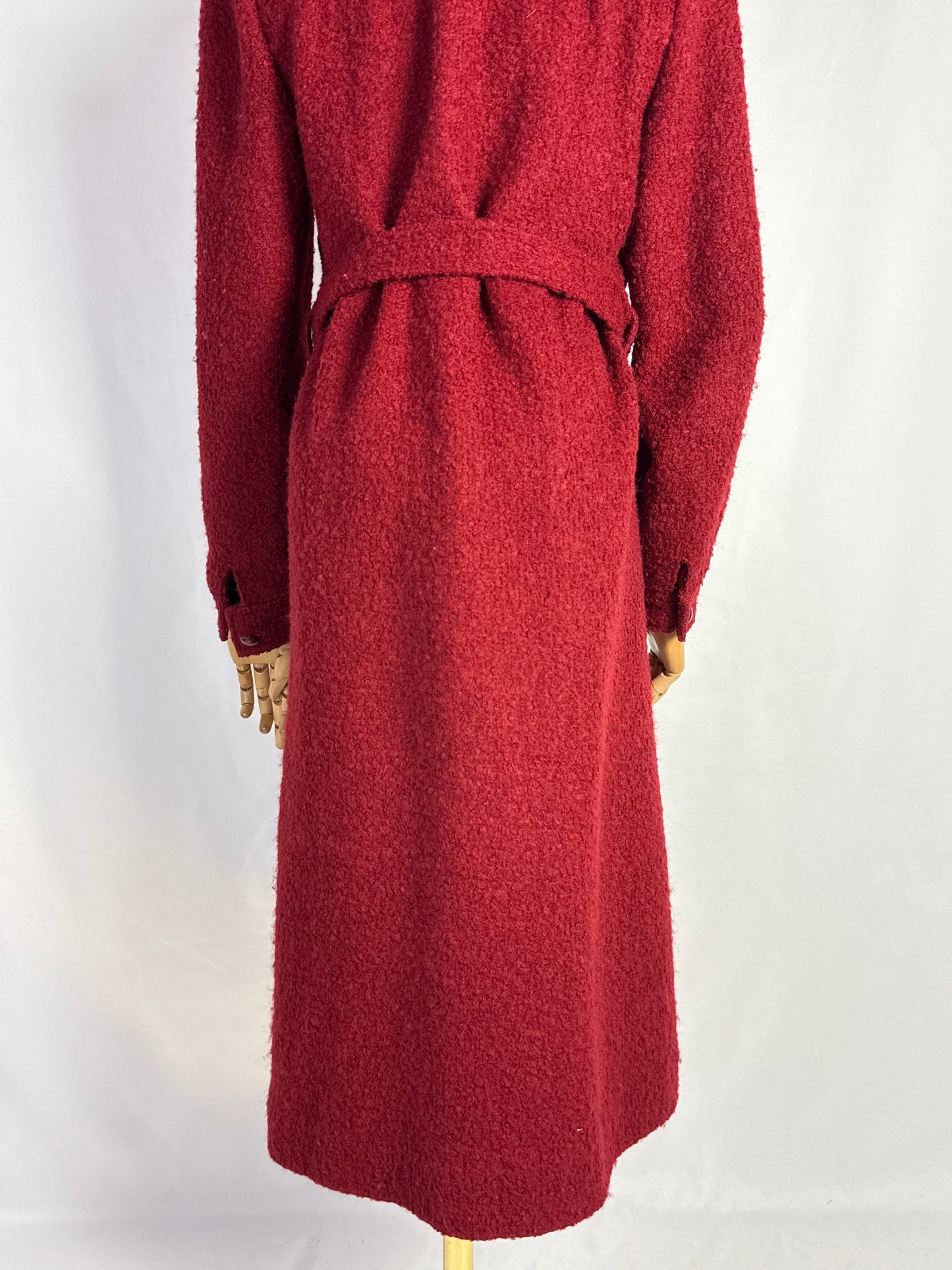 Cappotto anni ‘70 borgogna - TG. 38