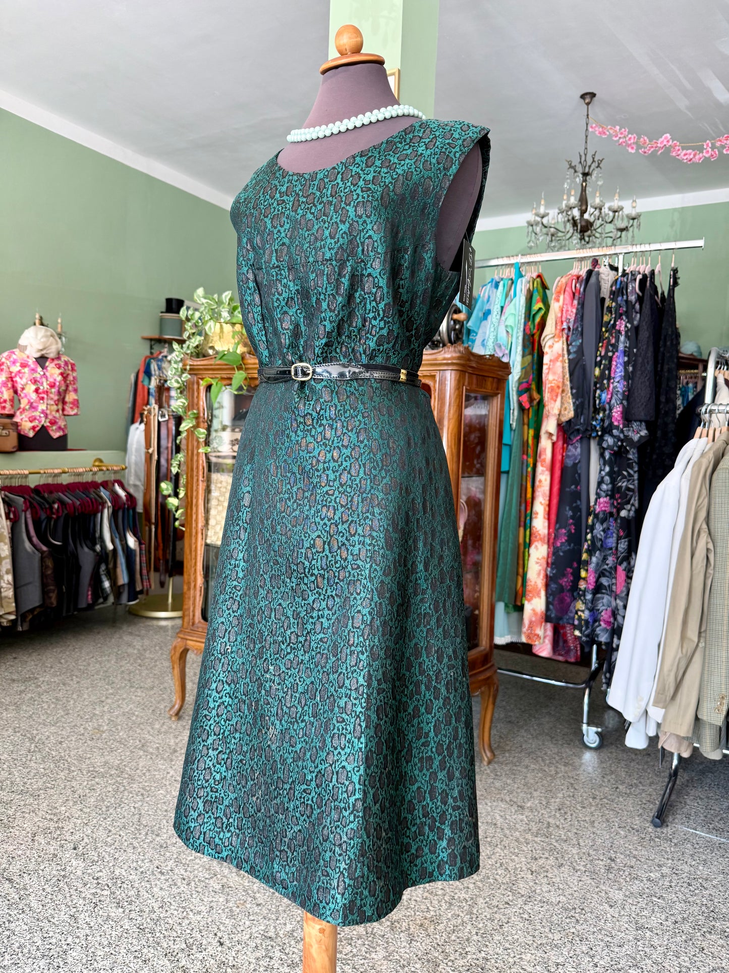 Abito anni ‘60 sartoriale animalier - TG. 46