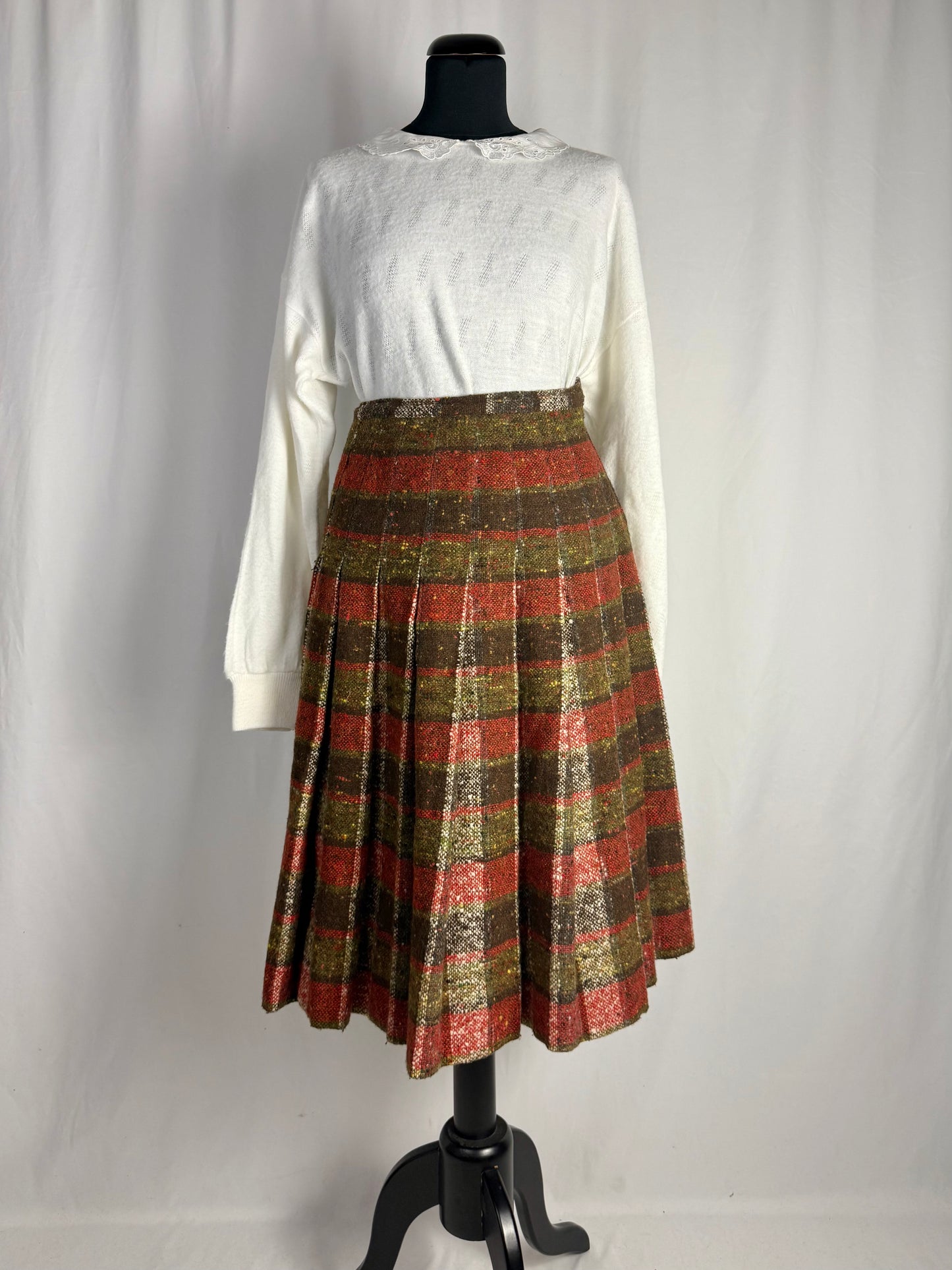 Gonna scozzese anno ‘70 in lana pesante - TG.