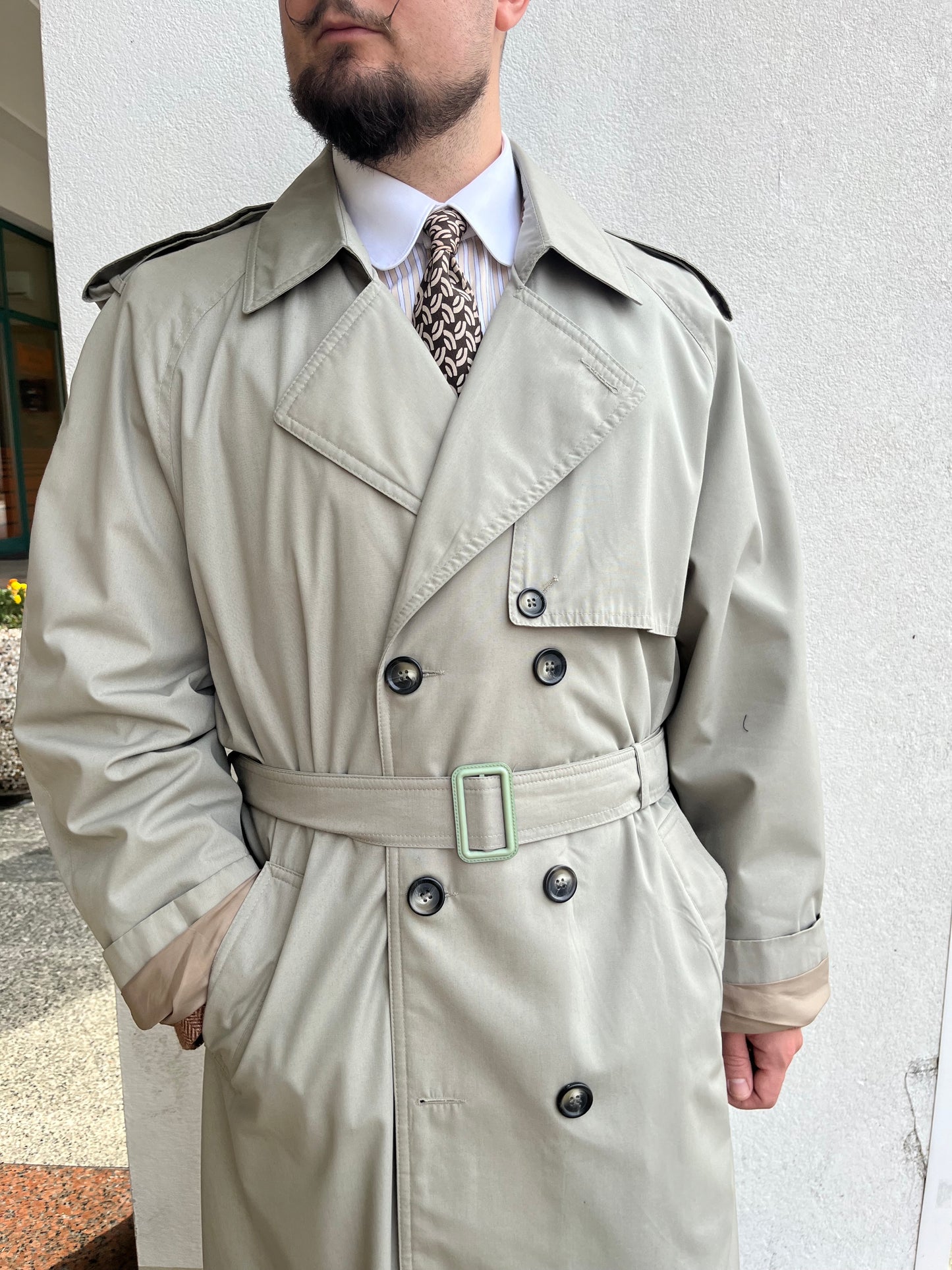 Trench anni ‘80 cachi