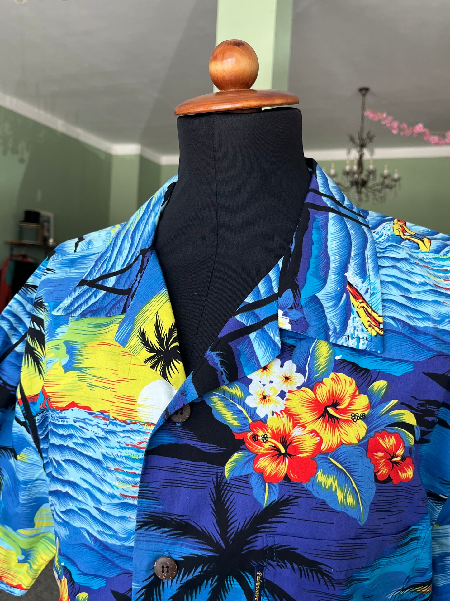 Camicia Hawaii a maniche corte tg. L-XL