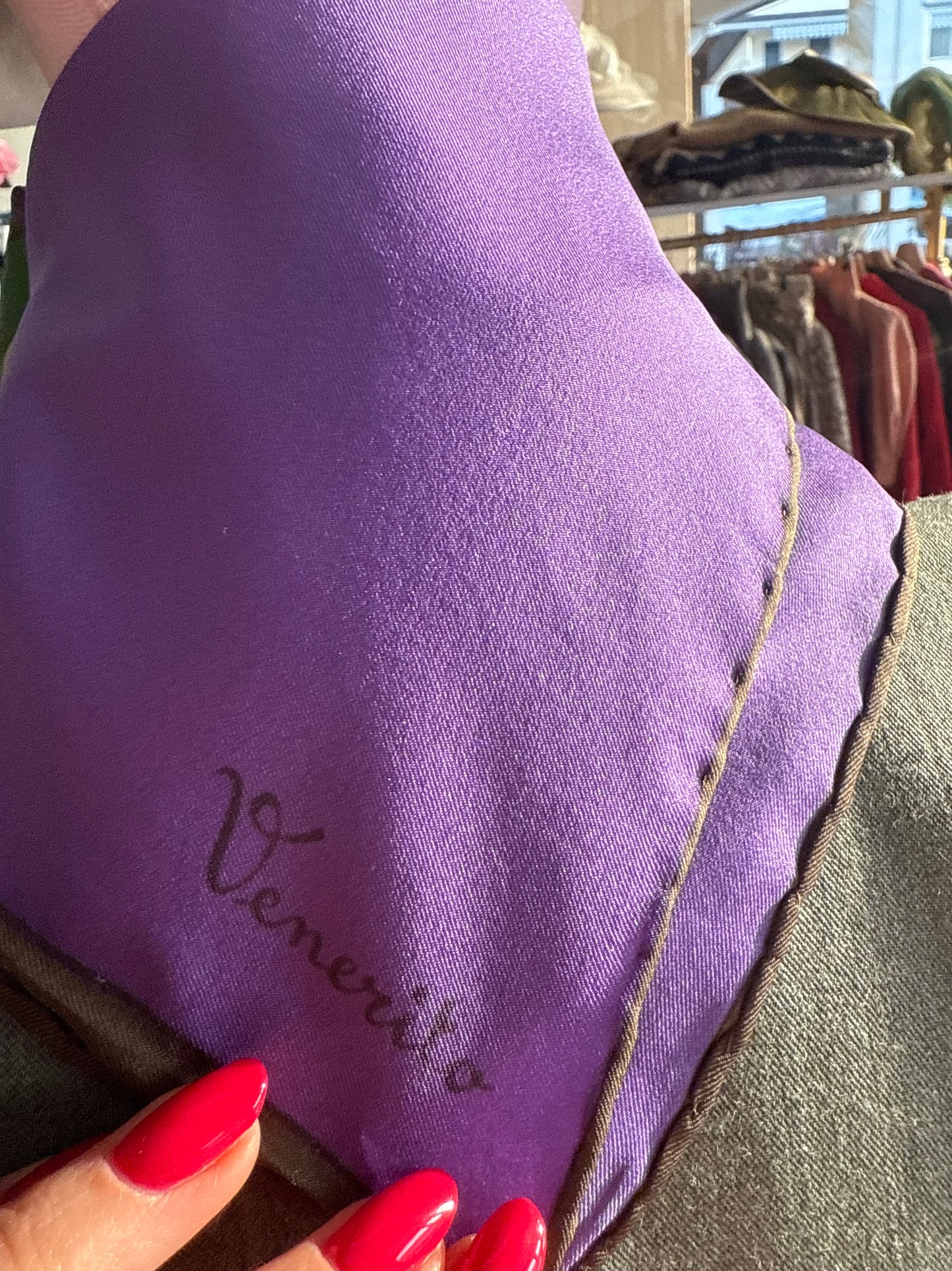 Foulard anni ‘70 con stampa grafica