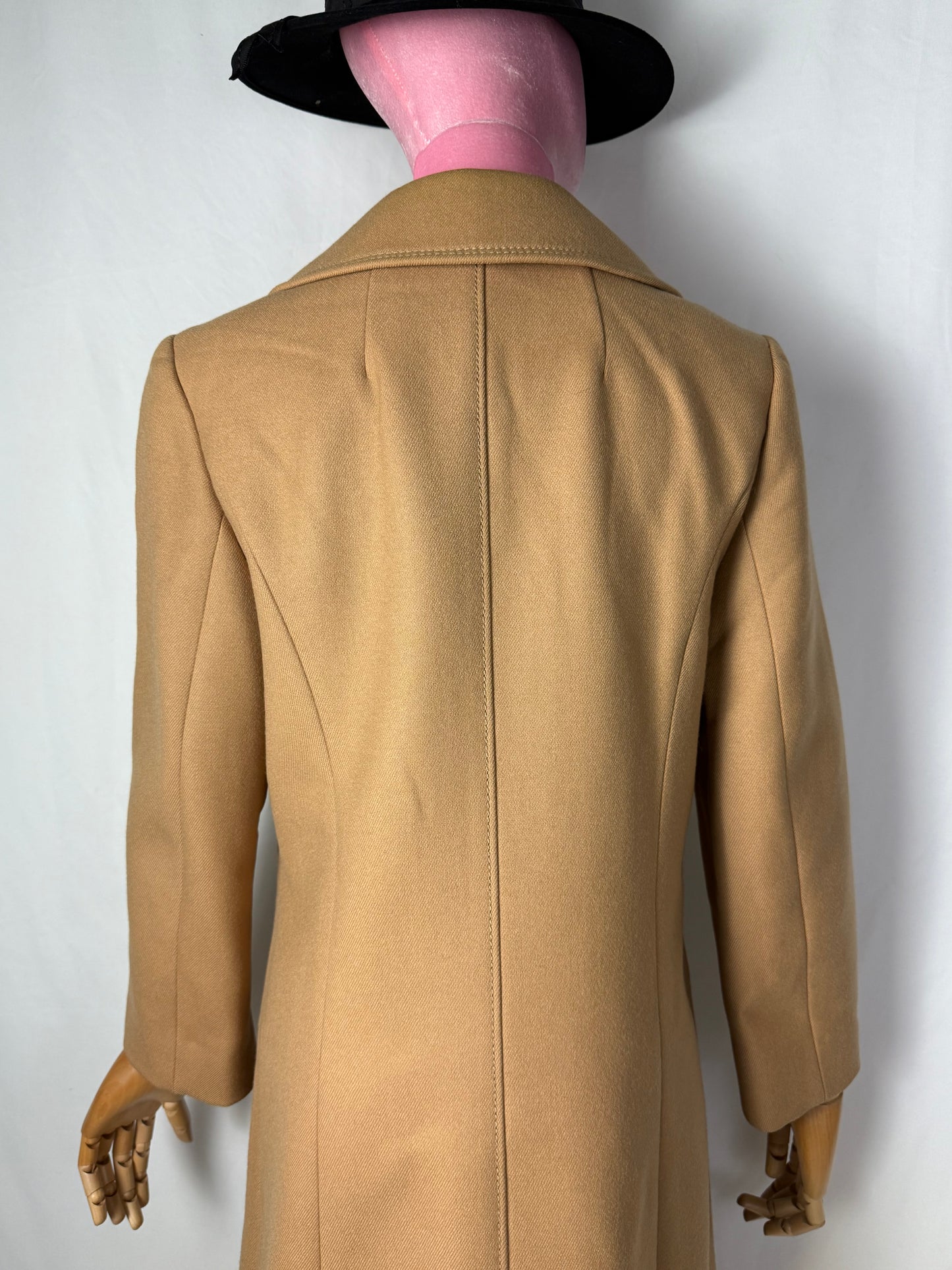 Cappotto cammello anni ’70 in pura lana - TG. 40/42