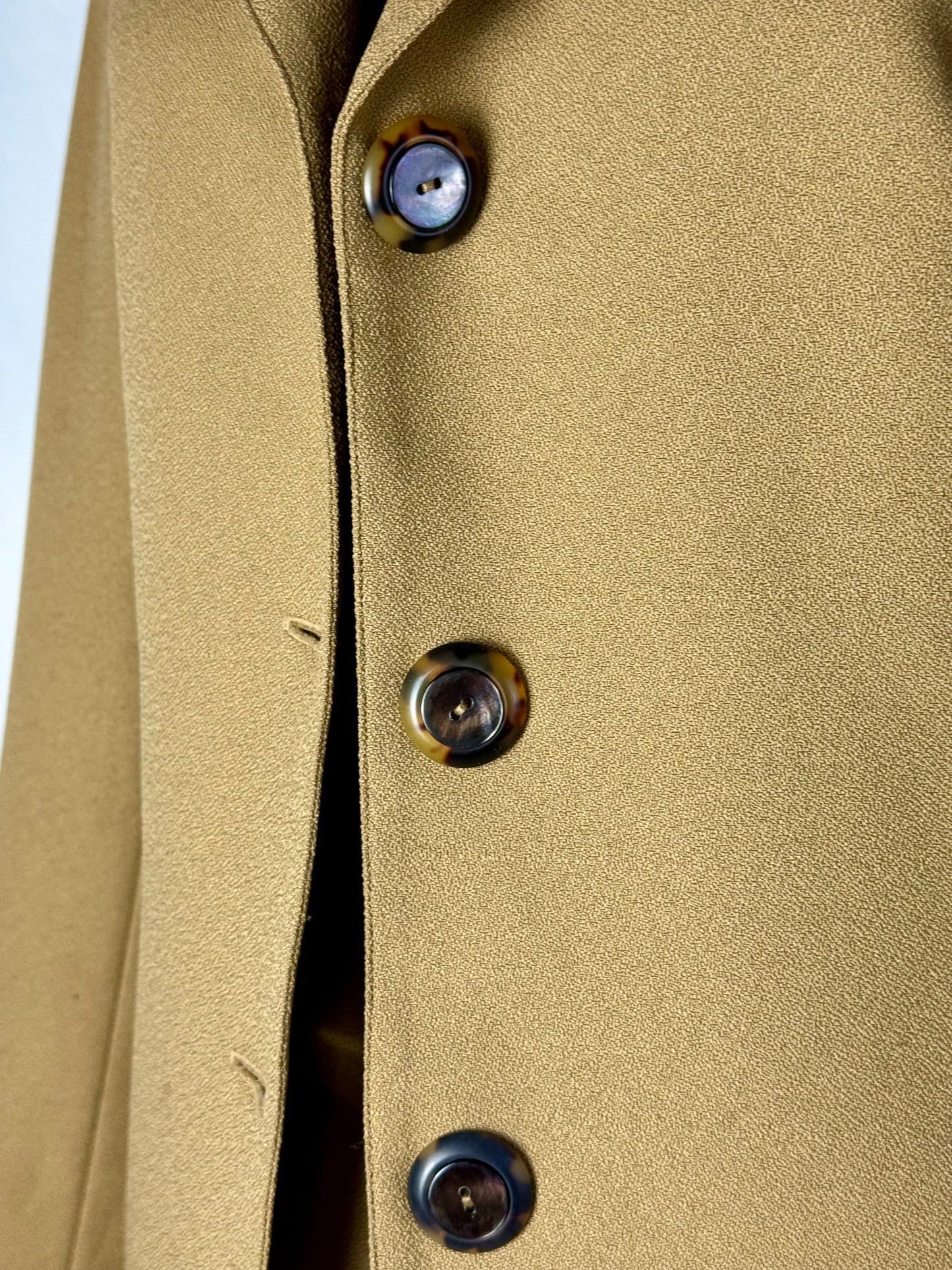 Completo sartoriale in crepe di lana color sabbia - TG. 40