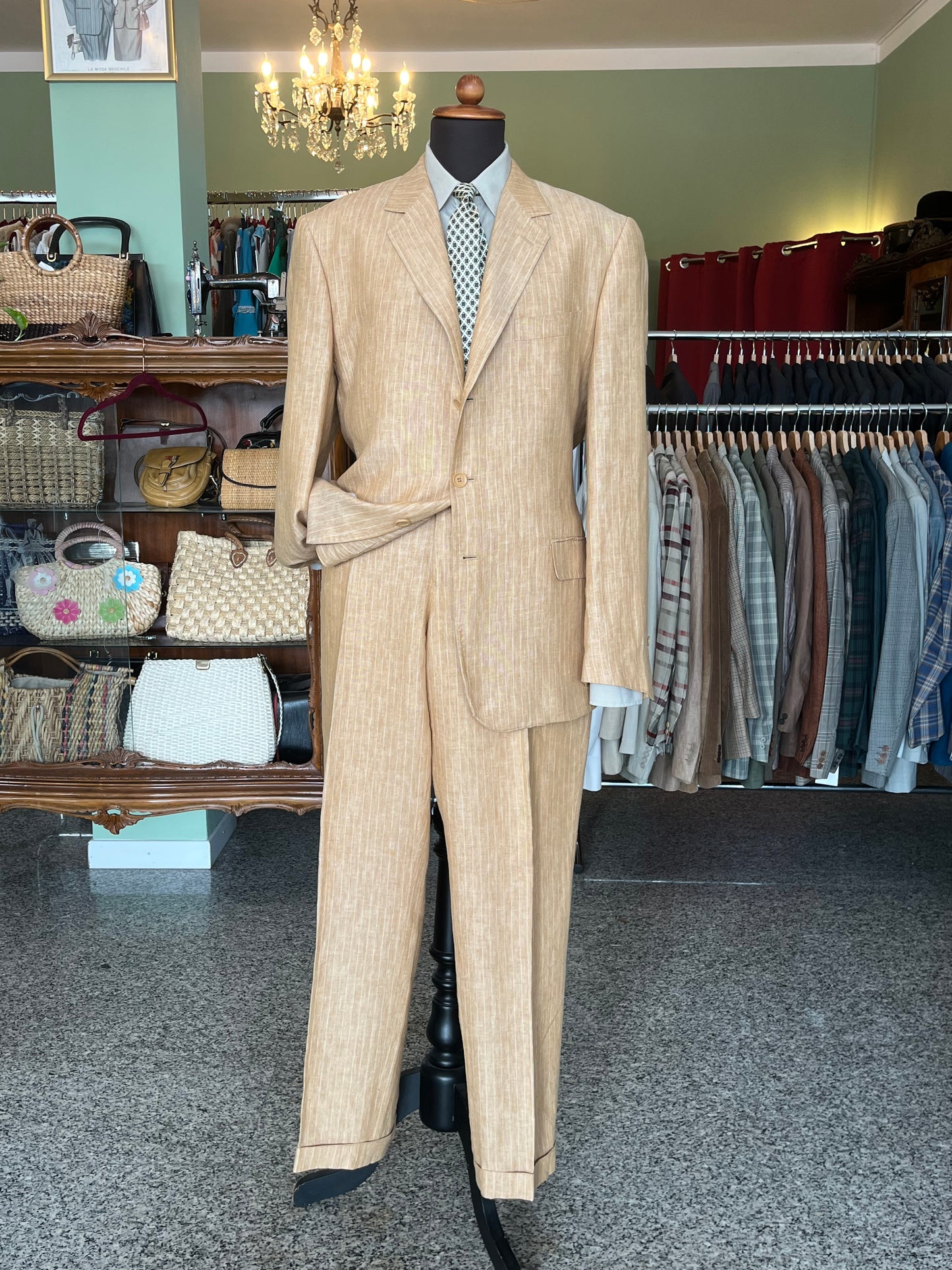 Completo in lino tg. 56