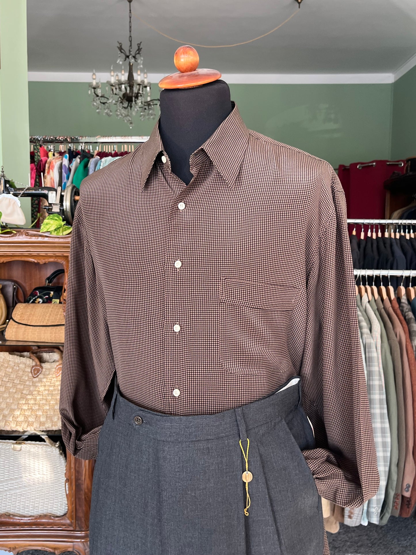 Camicia in seta anni ‘80 tg. L-XL