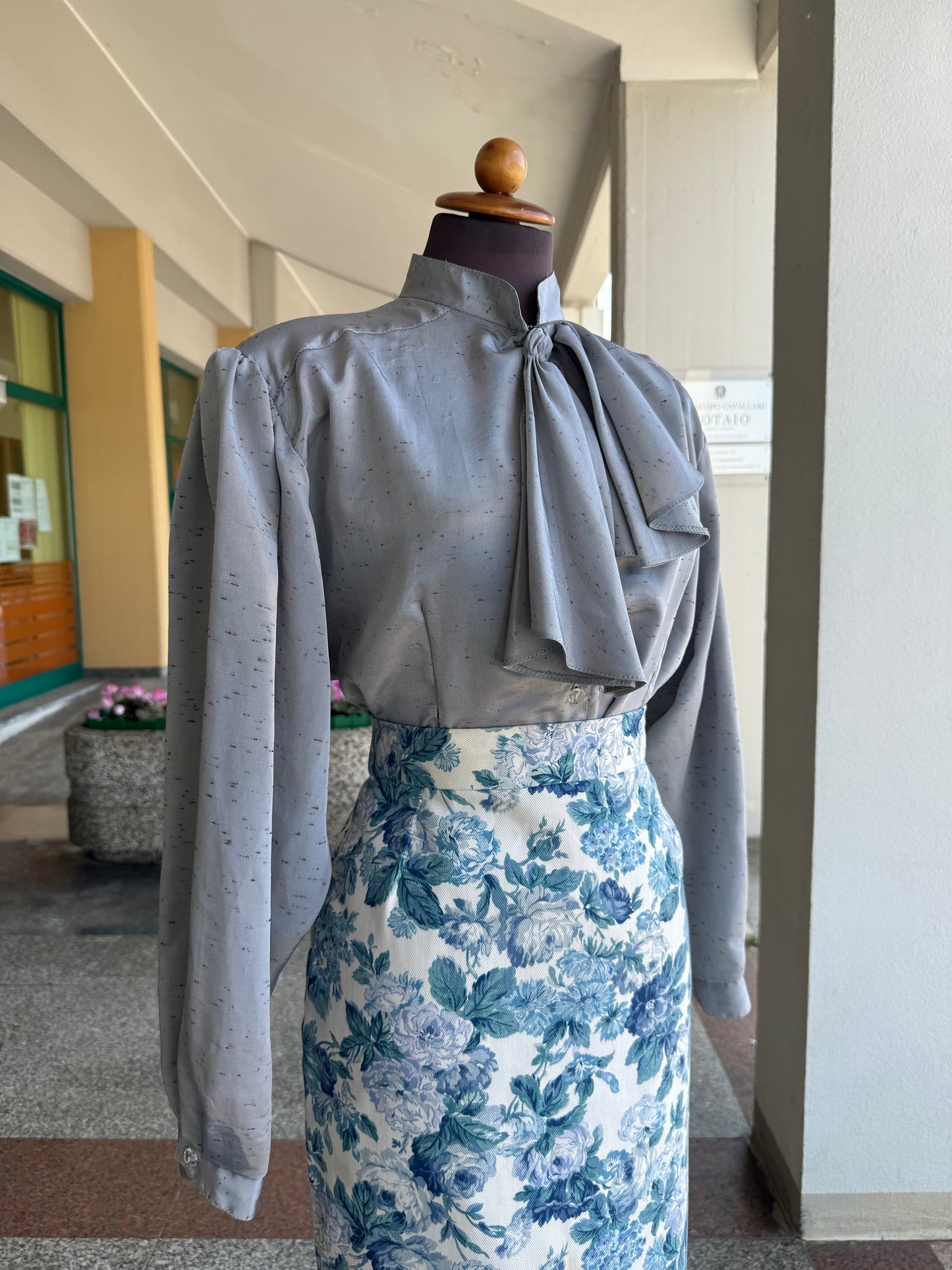 Camicia bon ton grigio perla - TG. 46/48