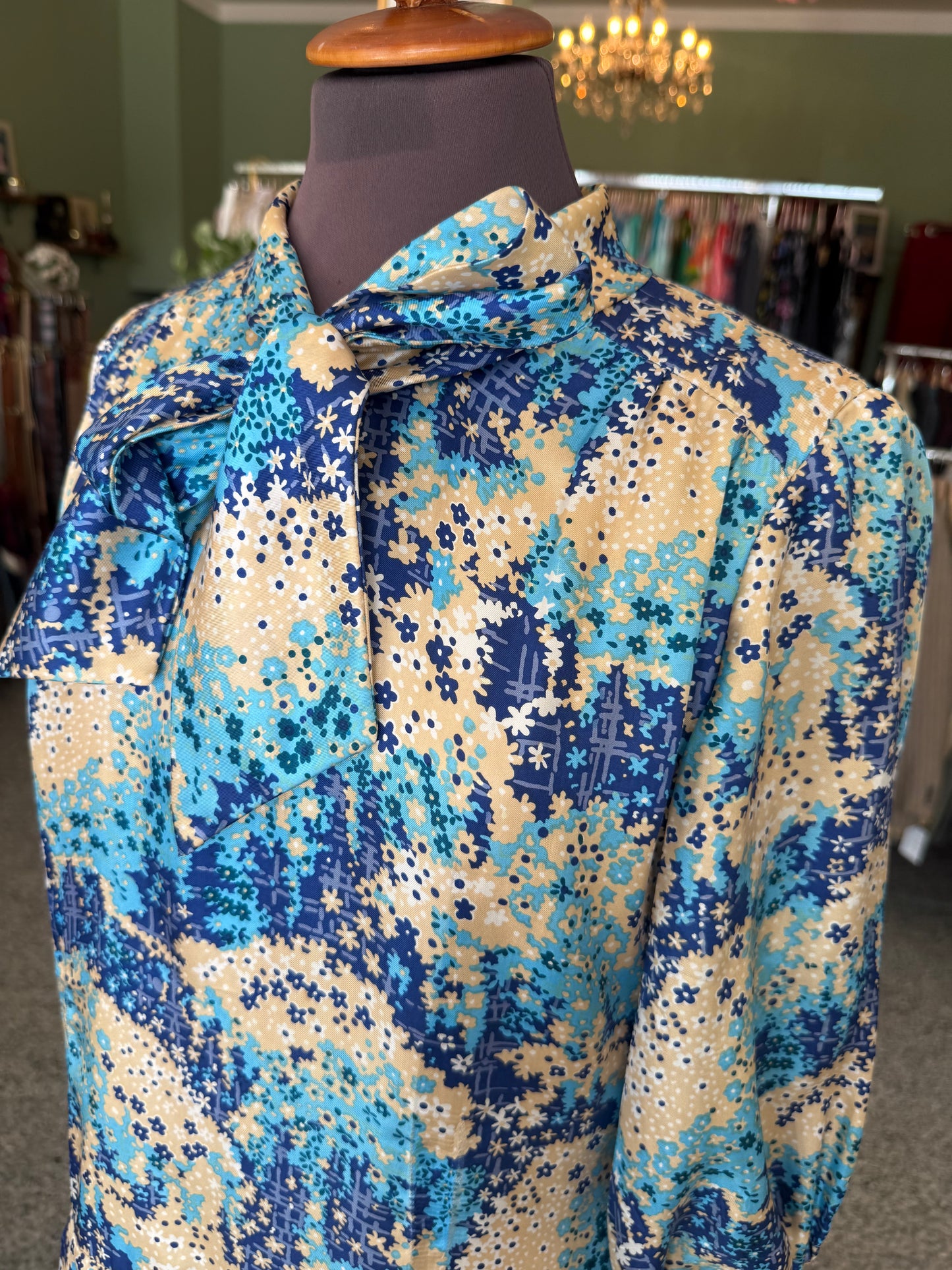 Abito anni ‘70 in seta - TG. 44 circa