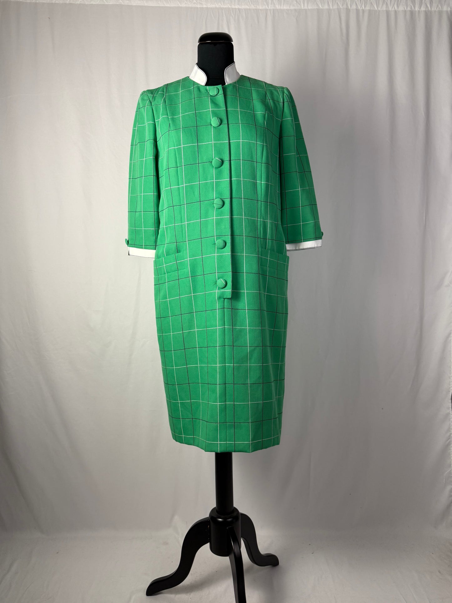 Abito in fresco lana con fantasia a quadri - TG. 42 circa