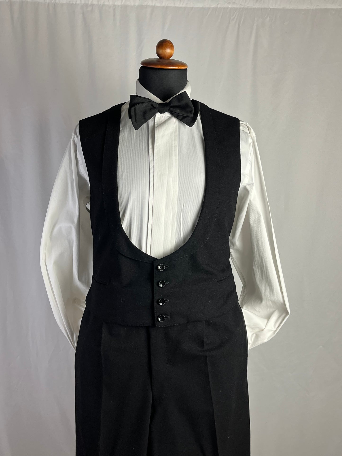 Smoking sartoriale tre pezzi anni ‘50 tg. 52-54