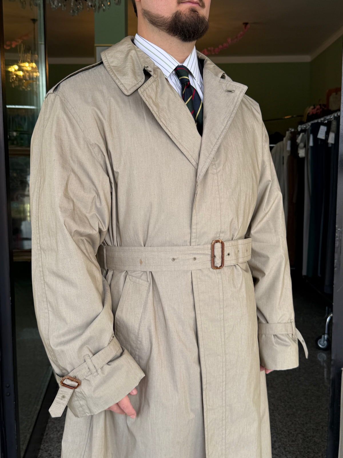 Trench anni ‘80 sfoderato tg. 56-58