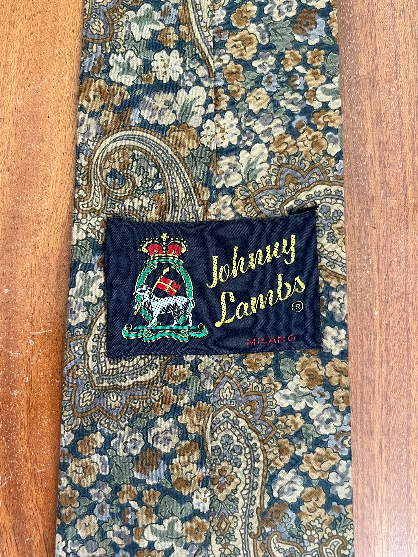 Cravatta anni ‘80 floreale