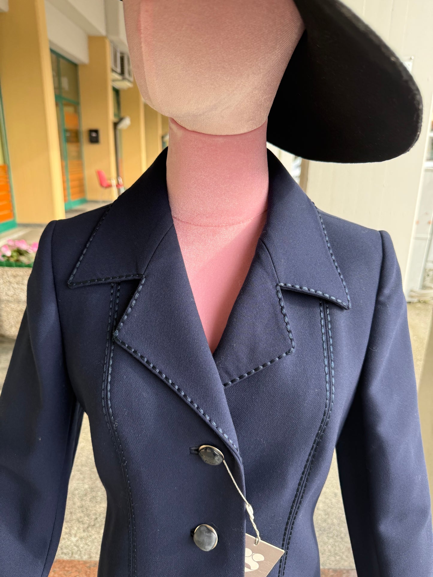 Cappotto anni ‘70 tessuto Marzotto - TG. 38