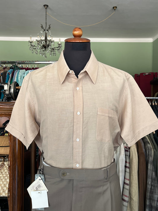 Camicia a maniche corte lino M-L