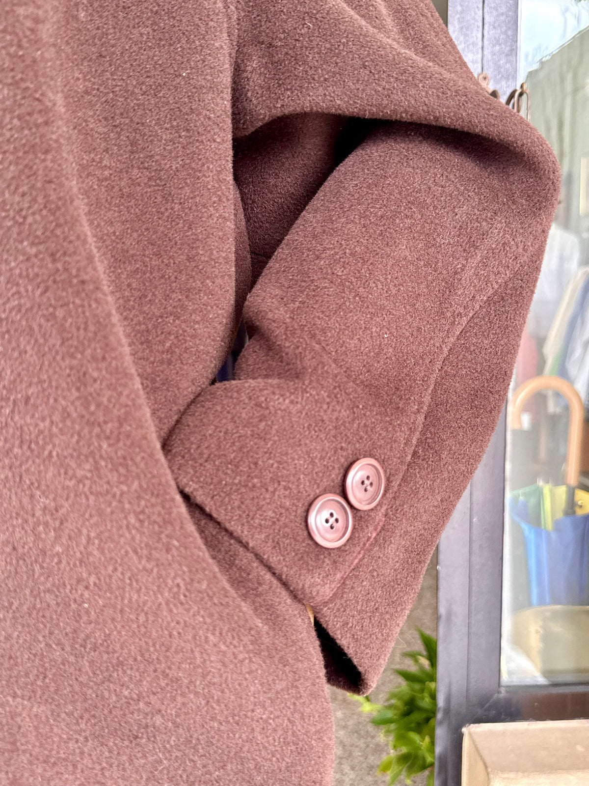 Cappotto cioccolato in pura lana merino - TG. 54/56