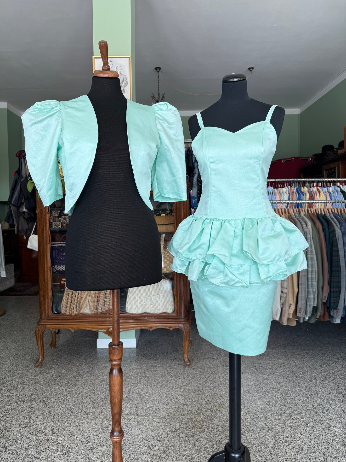 Iconico Party Dress Anni ’80 con Bolerino – Mint Elegance - TG. 38/40
