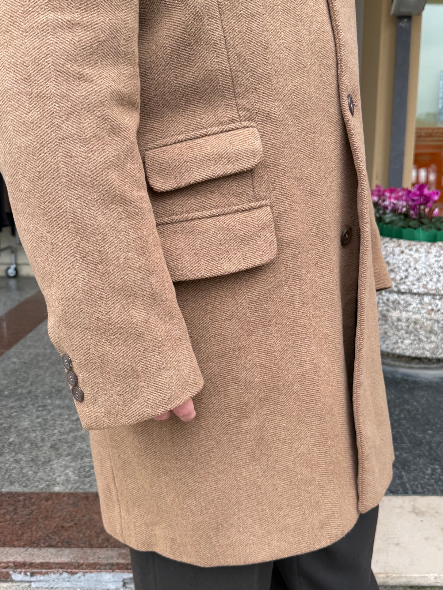 Cappotto lana anni '80 tg. 52-54