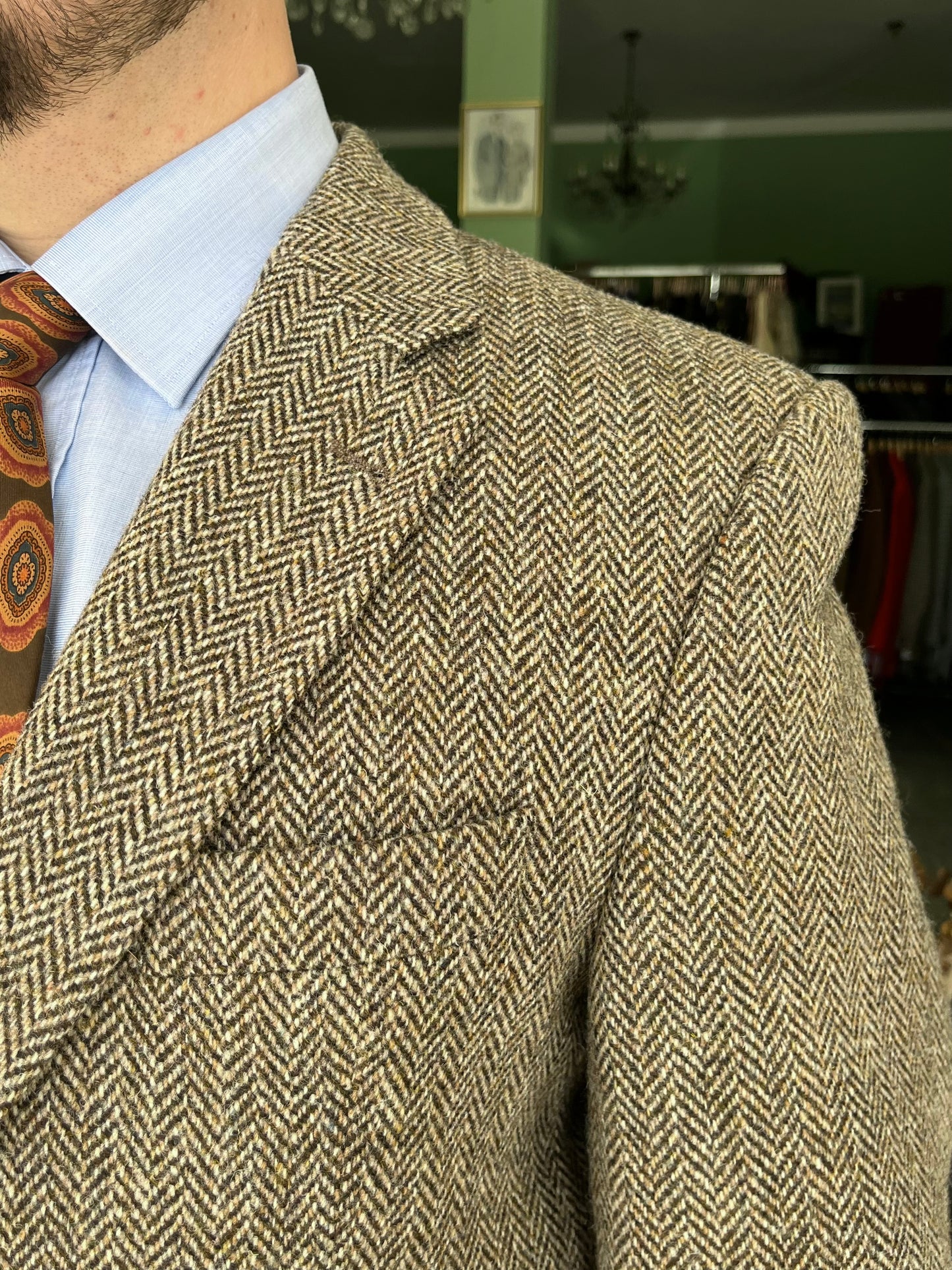 Giacca anni ‘80 Harris Tweed tg. 52-54