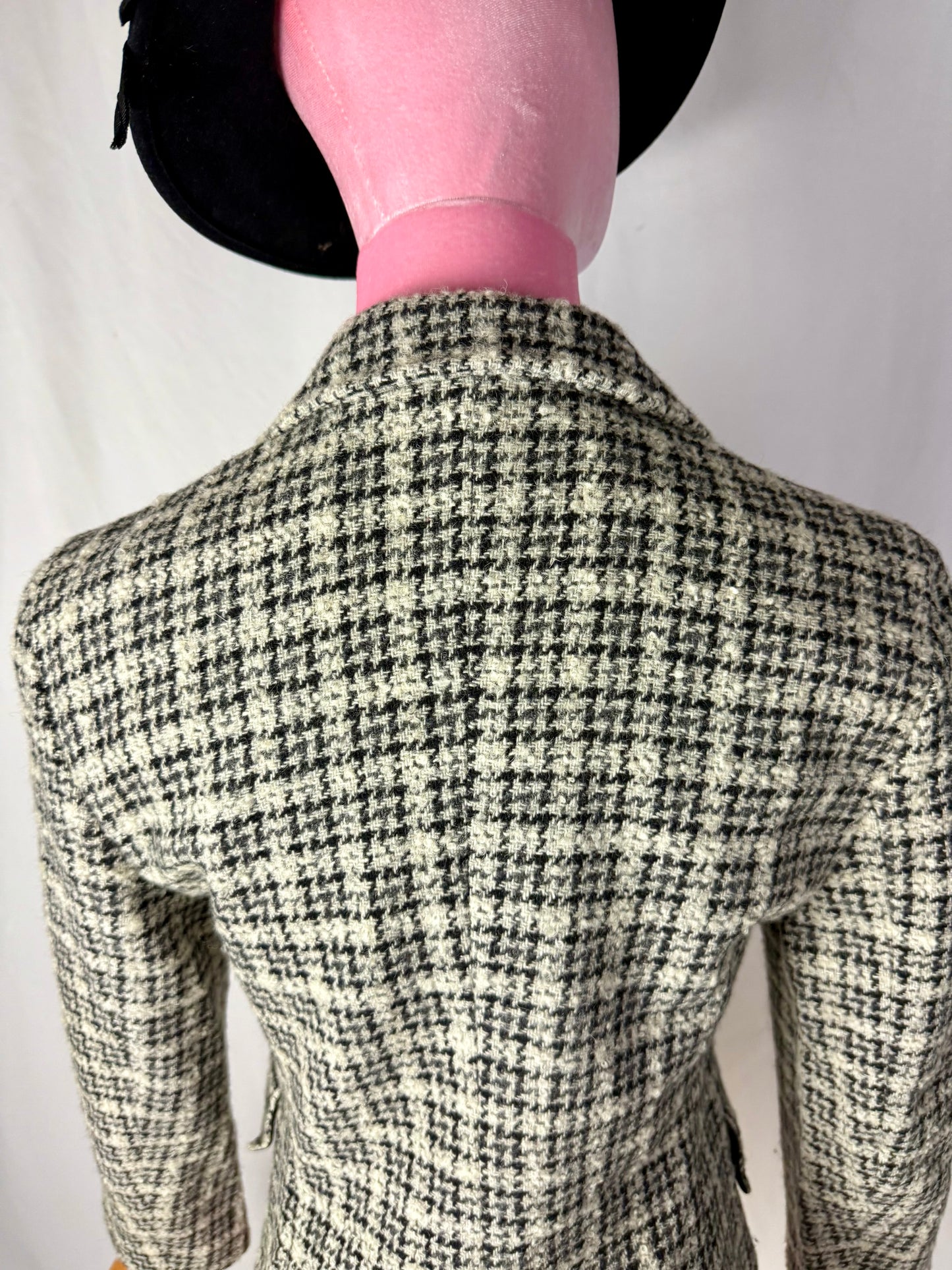 Giacca pied de poule bianco e nero - TG. 38