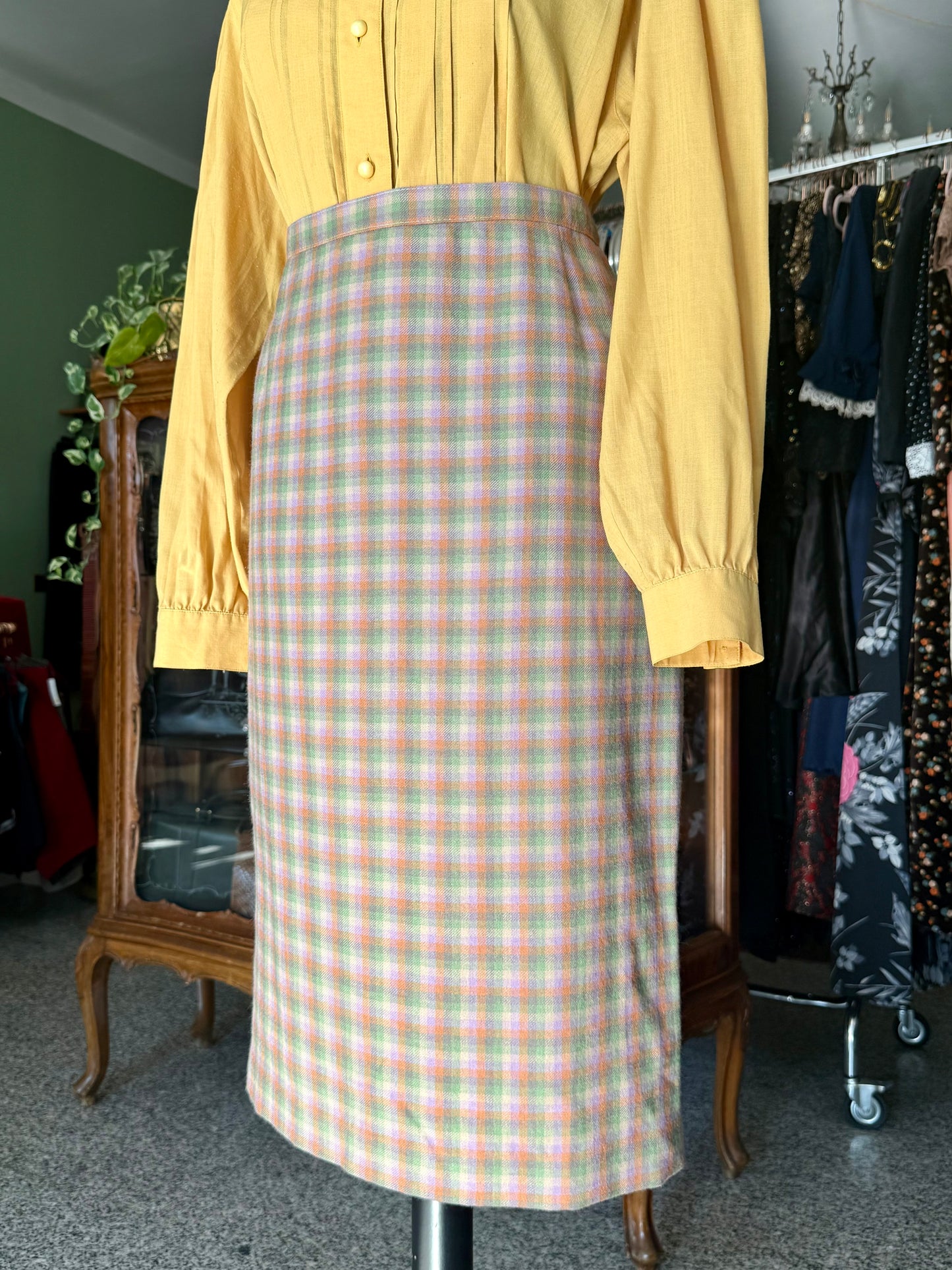 Gonna a quadretti color pastello - TG. 46