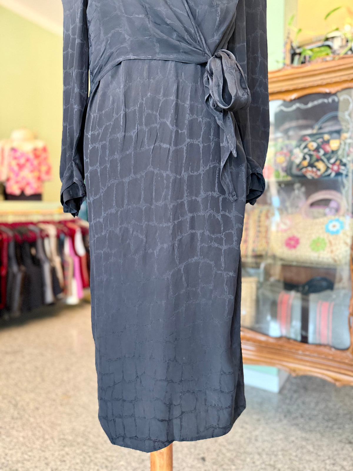 Abito nero in pura seta - TG. 44