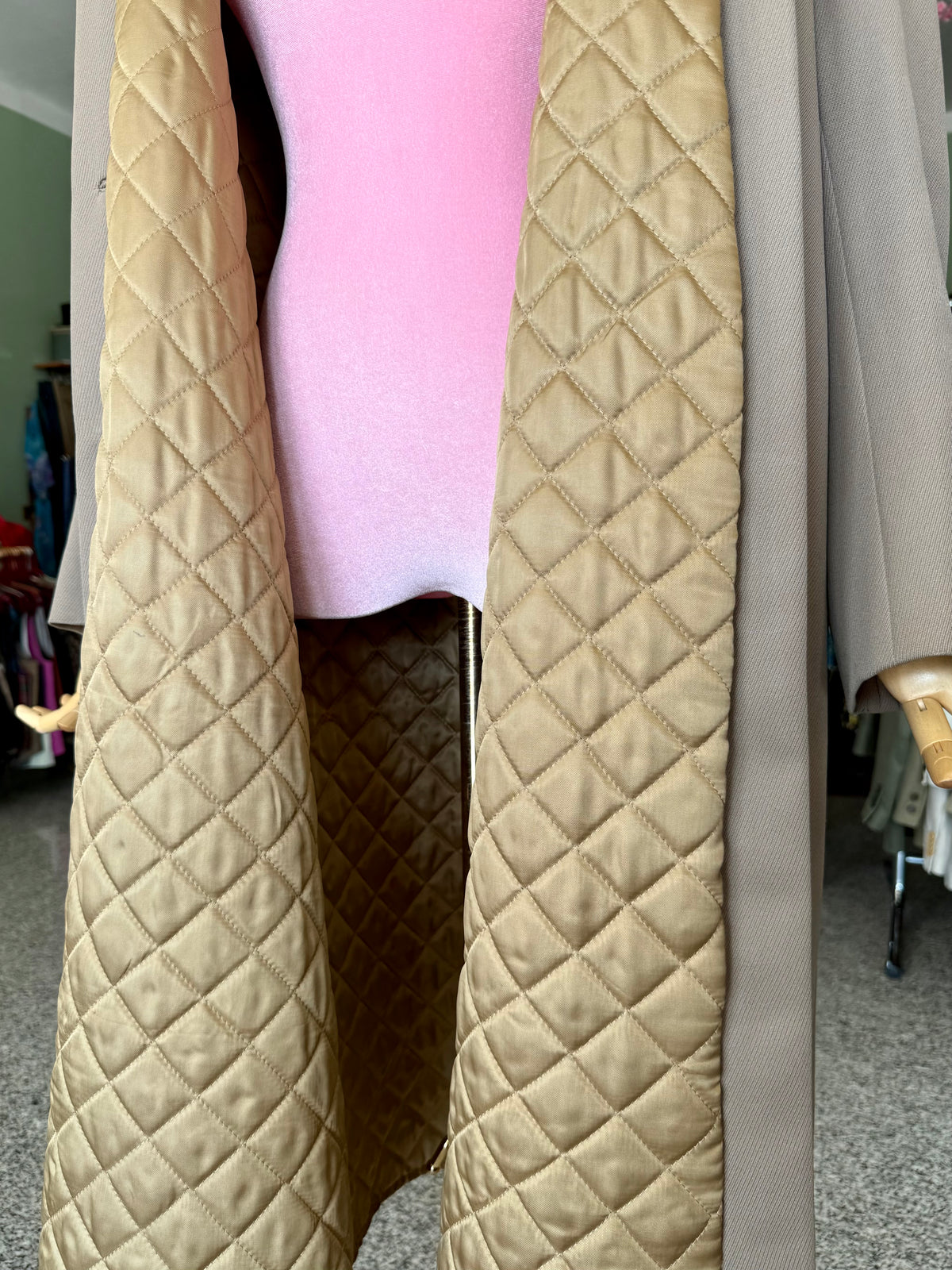 Cappotto sartoriale anni ‘60 tortora - TG. 44/46