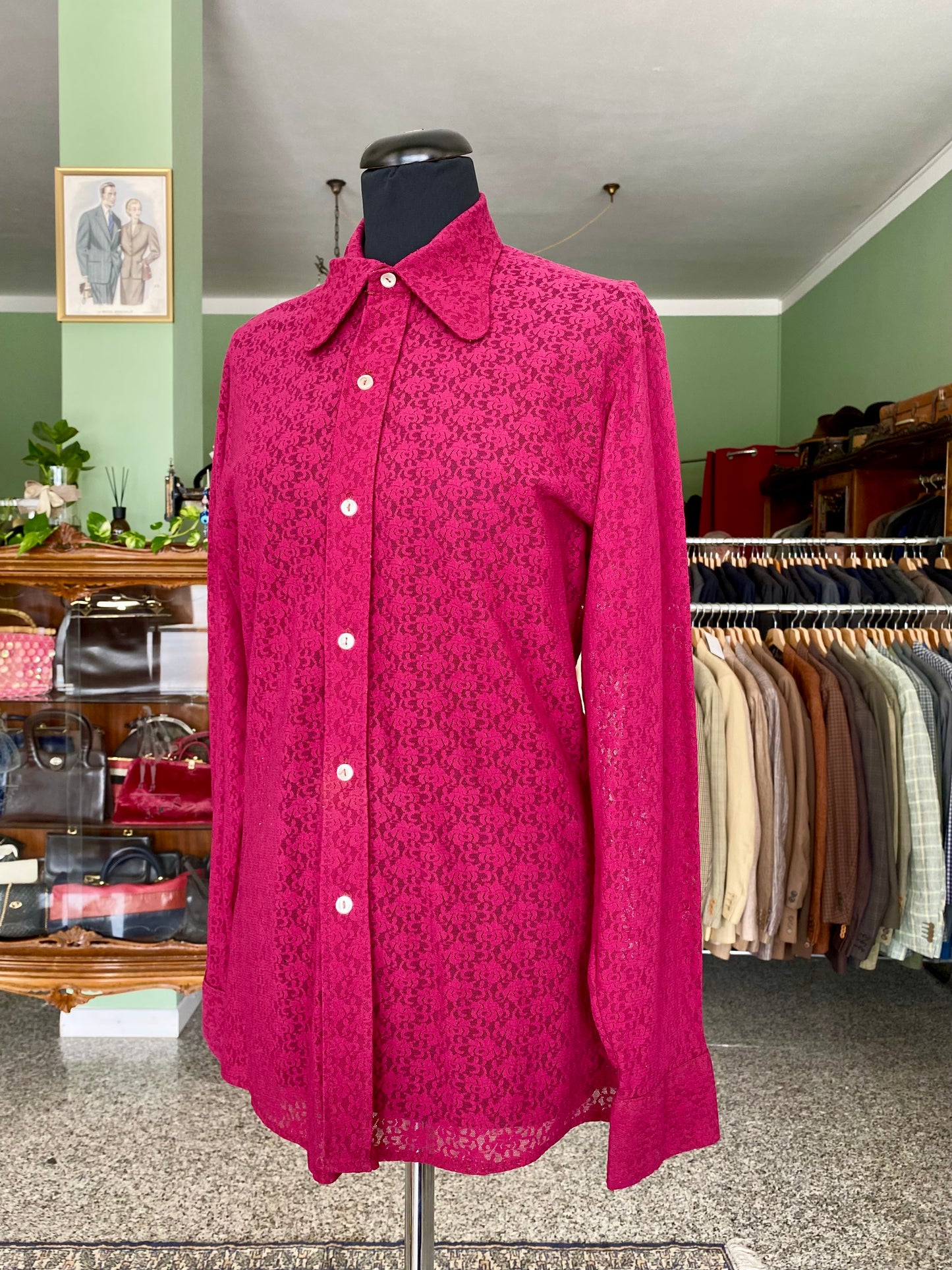 Camicia color vinaccia - TG. 42/44 circa