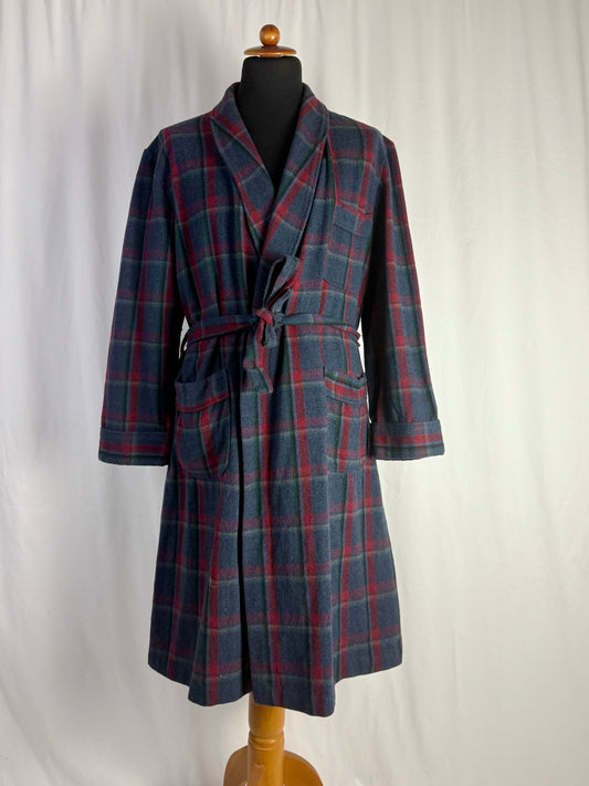 Vestaglia scozzese blu/ bordeaux - TG. XL