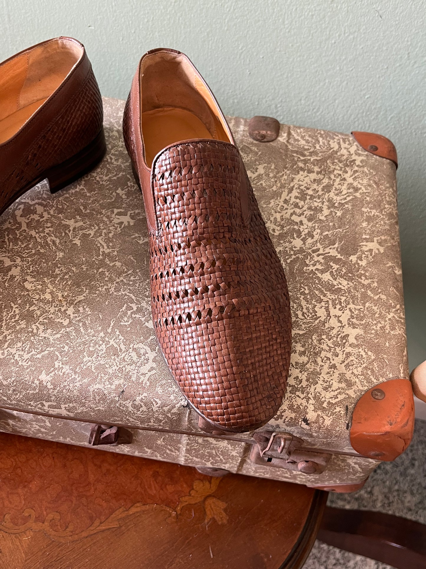 Scarpe mocassino pelle marrone tg. 42-43
