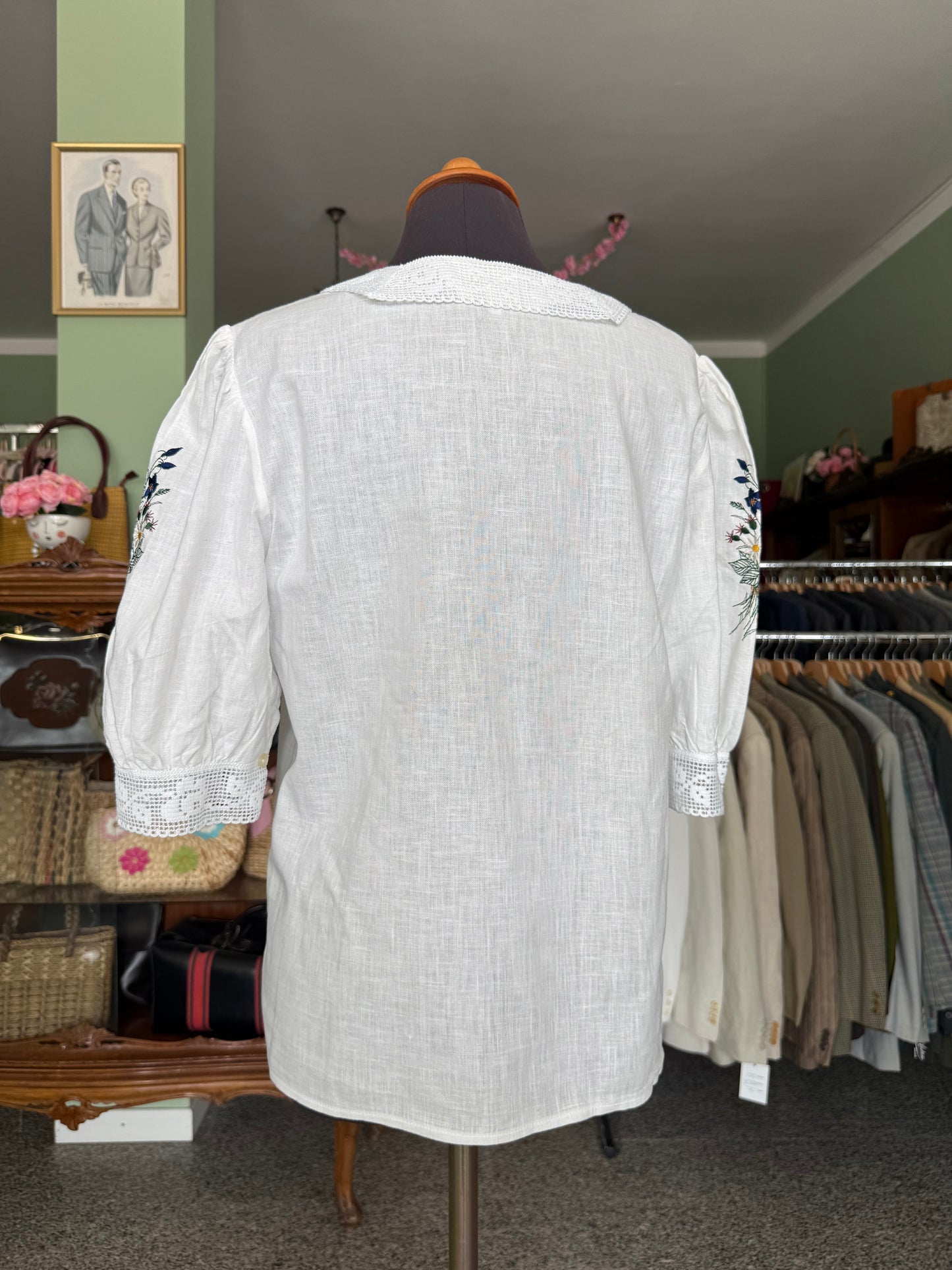 Camicia tirolese in cotone - TG. 42/44