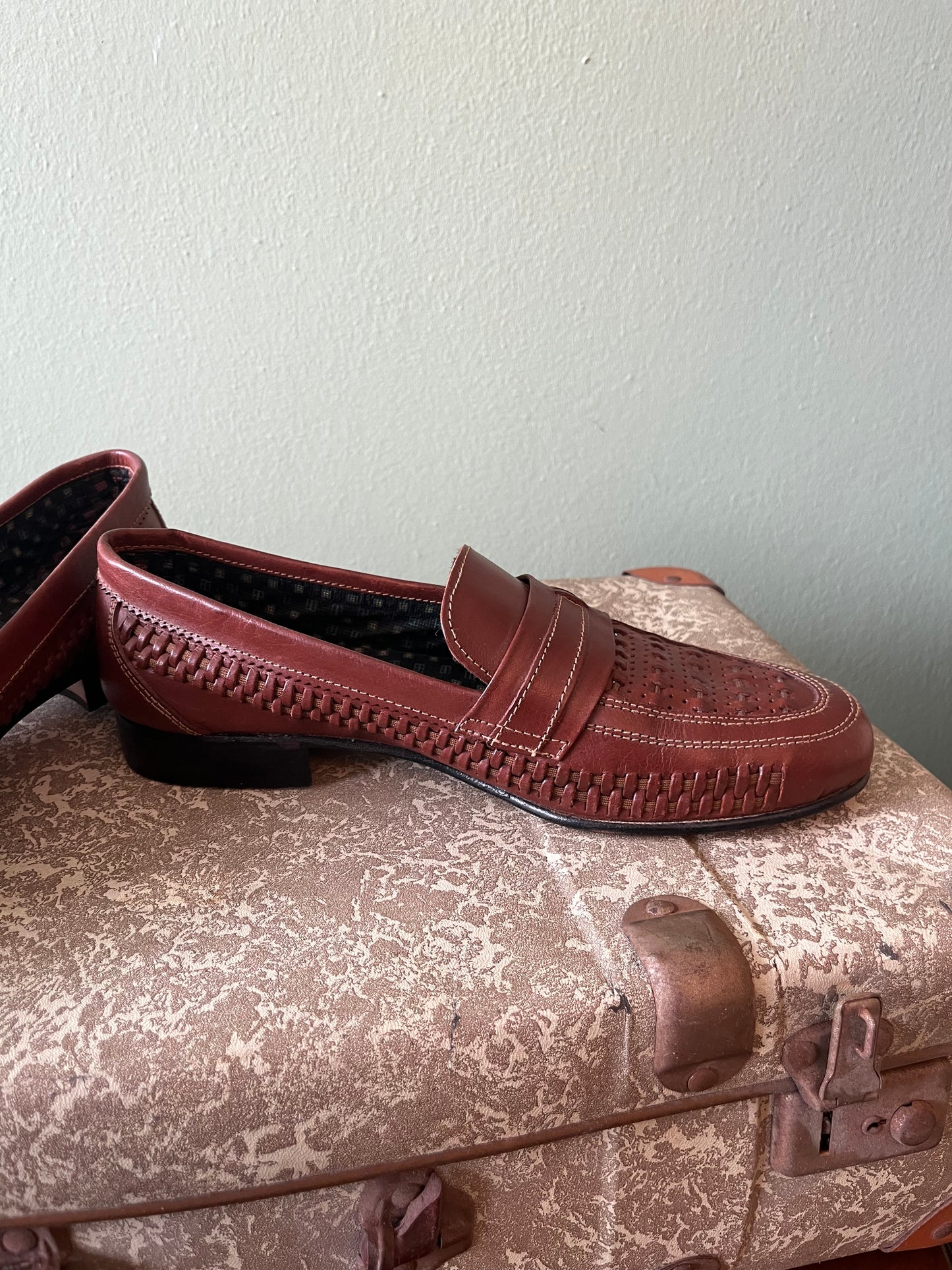 Scarpe mocassino pelle marrone NOS tg. 42
