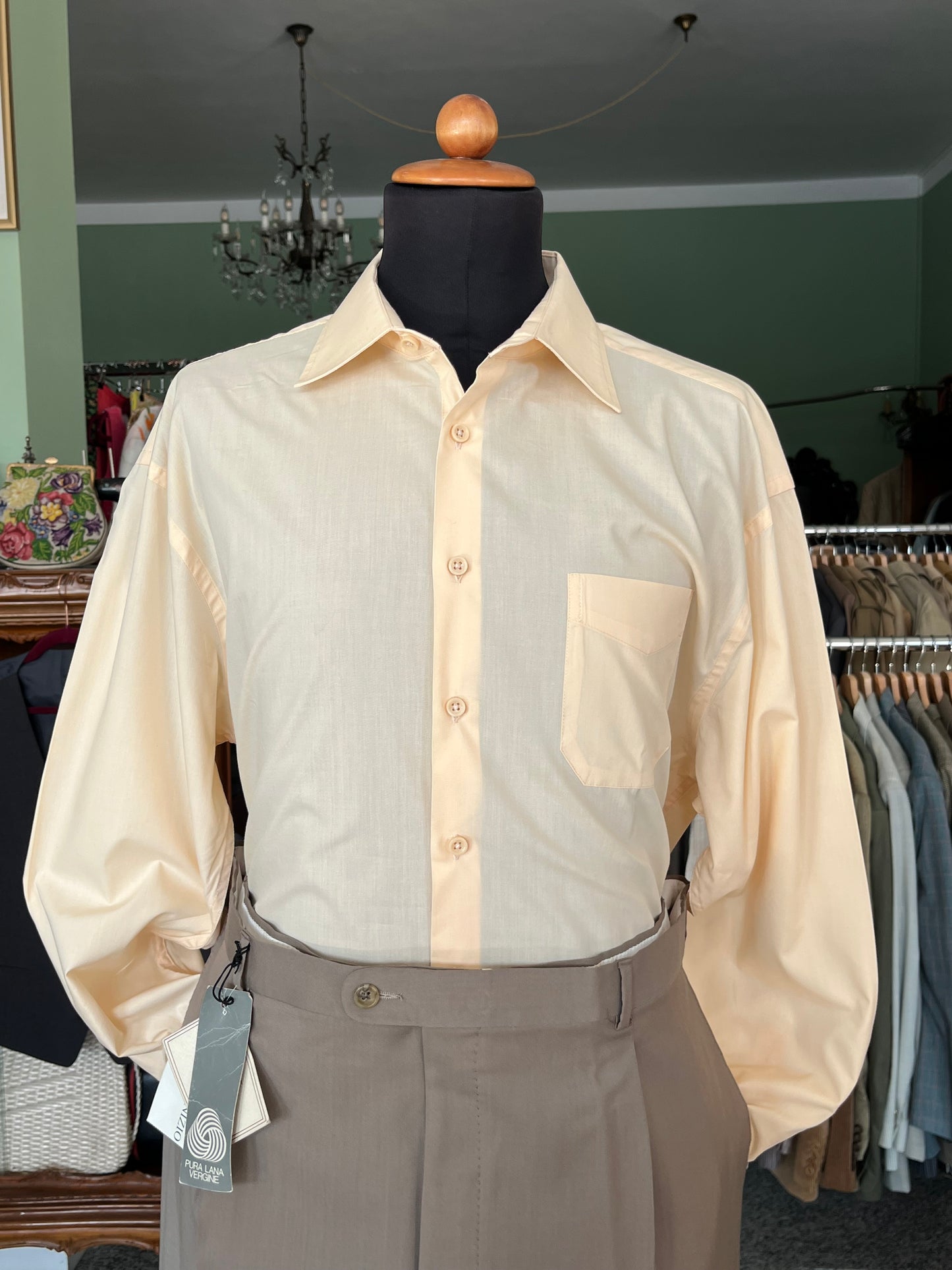 Camicia anni ‘80 pesca NOS