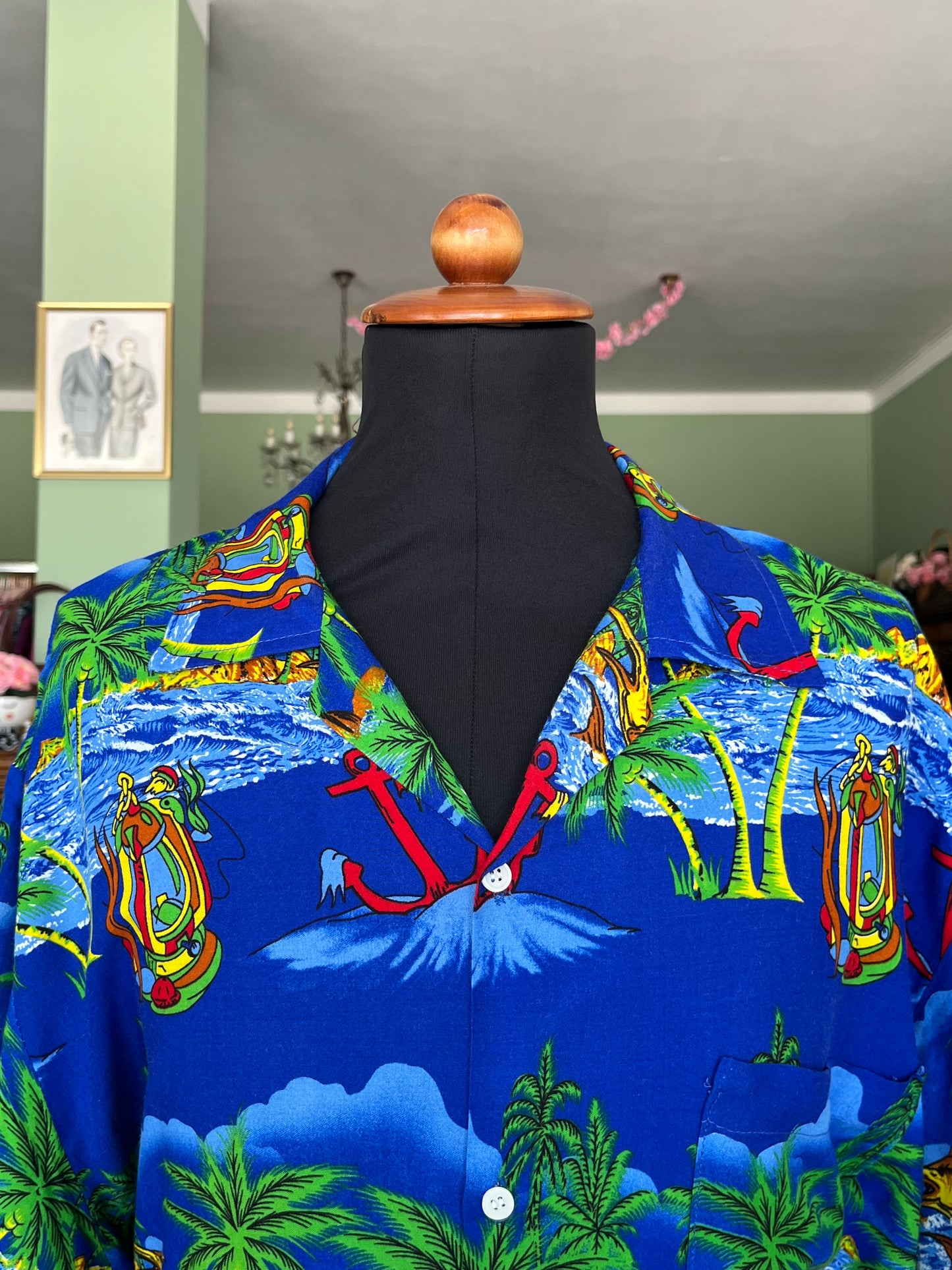Camicia Hawaii a  maniche corte tg. L-XL