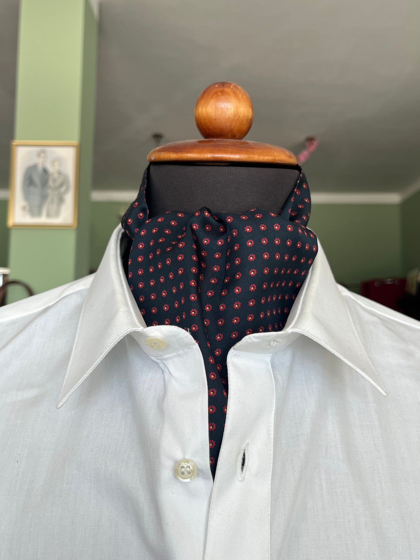 Ascot seta micro-fantasia