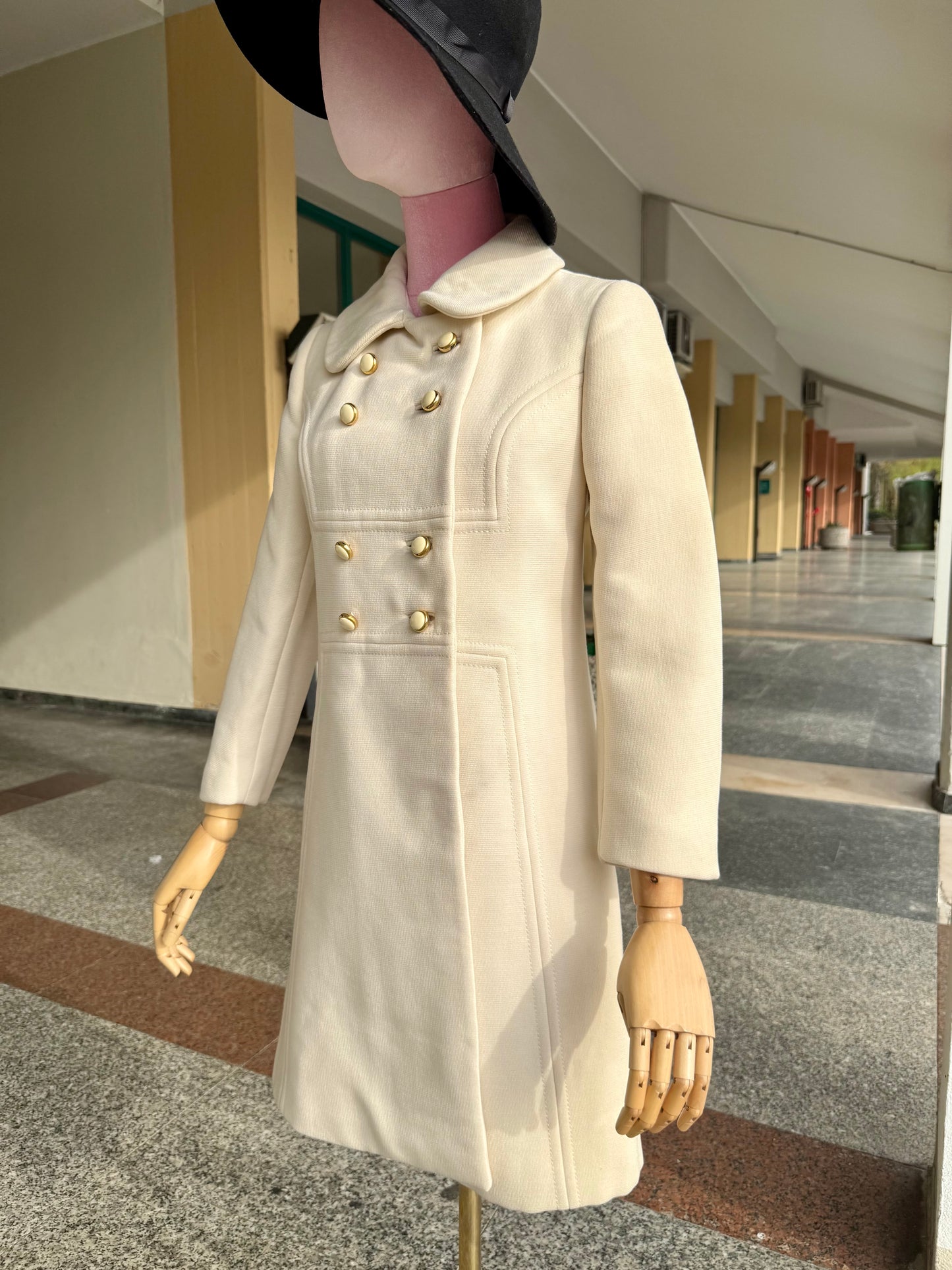 Cappotto anni ‘60 panna - TG. 36/38