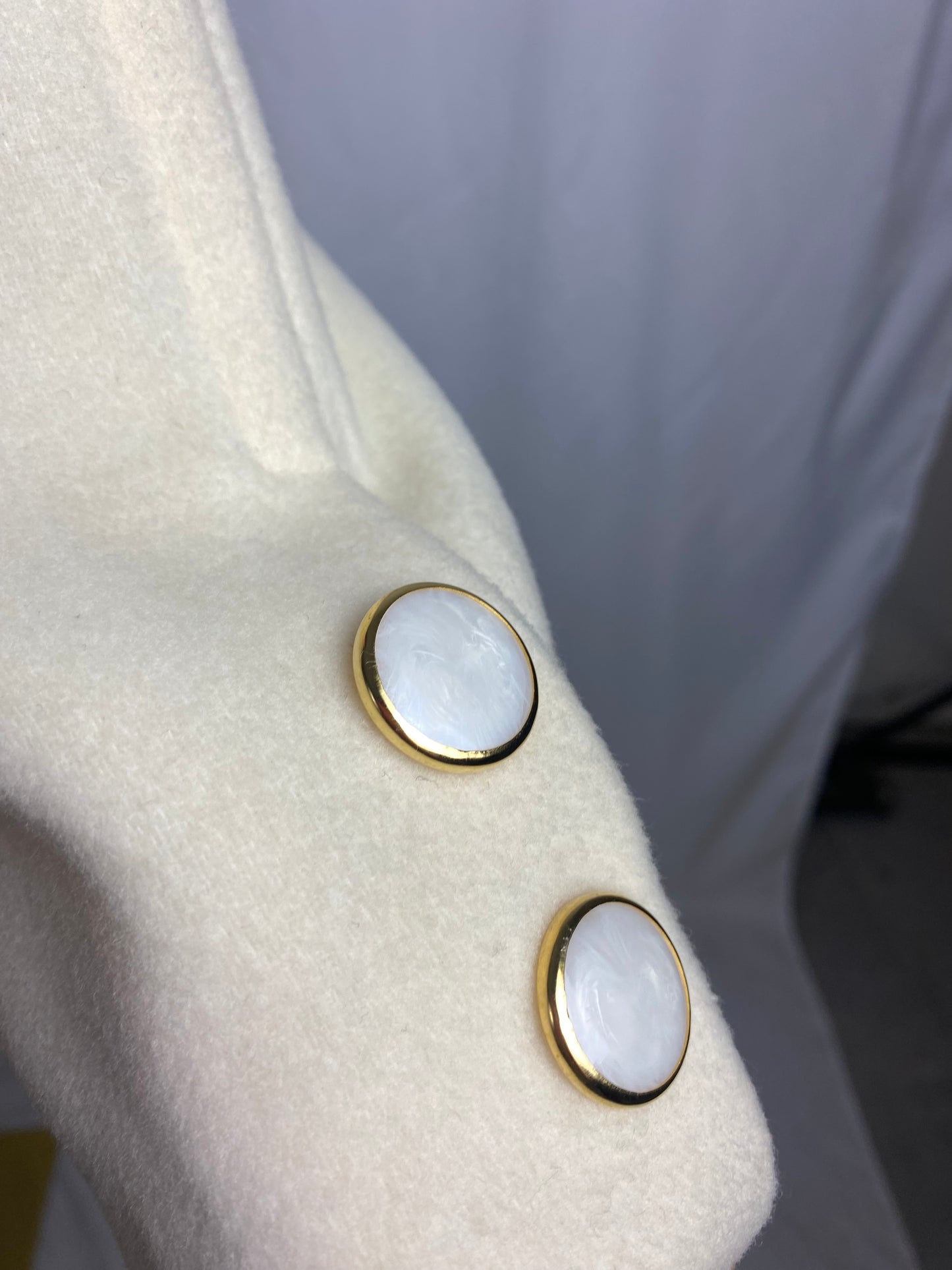 Cappotto panna 100% lana - TG. 46