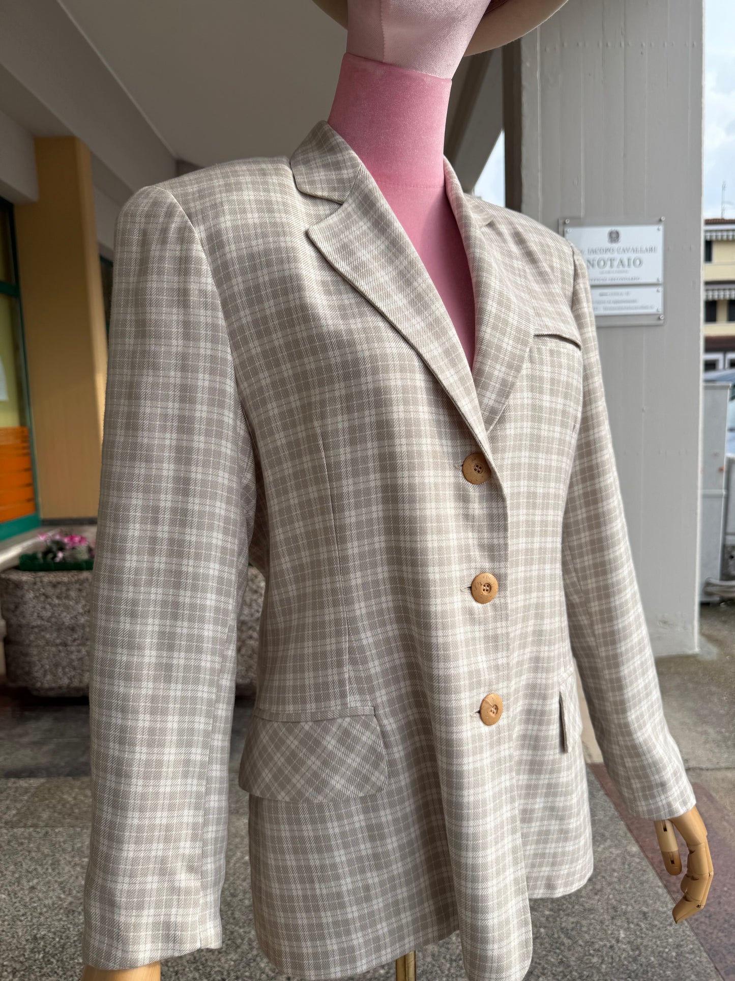 Giacca anni ‘80 a quadri - TG. 44