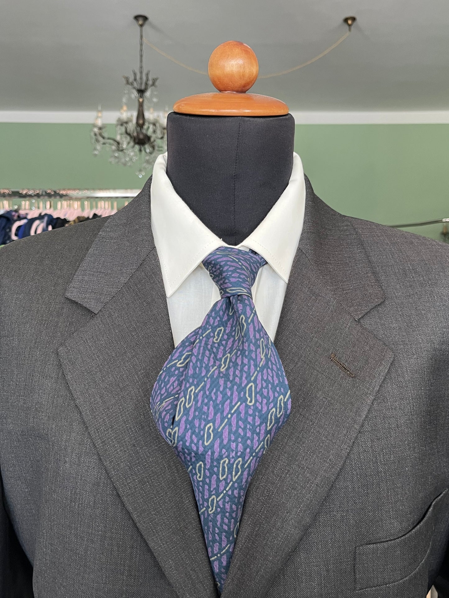 Cravatta swing anni ‘70 blu