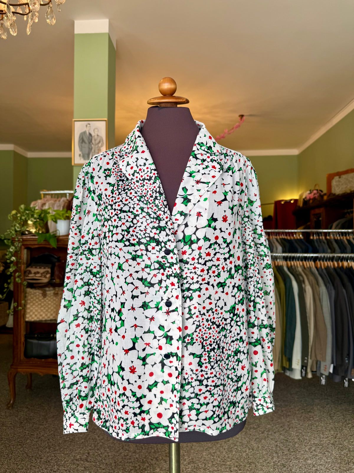Camicia anni ‘70 stampa floreale - TG. 44