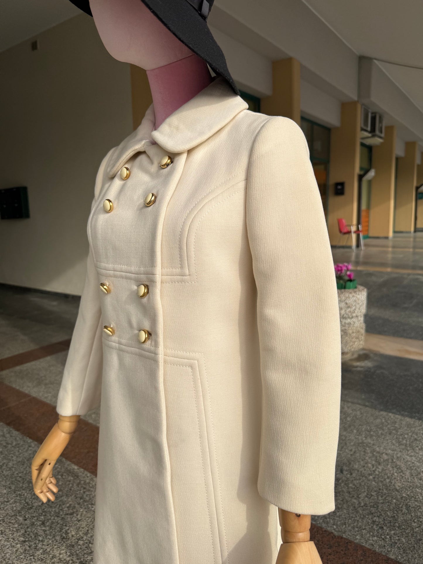 Cappotto anni ‘60 panna - TG. 36/38