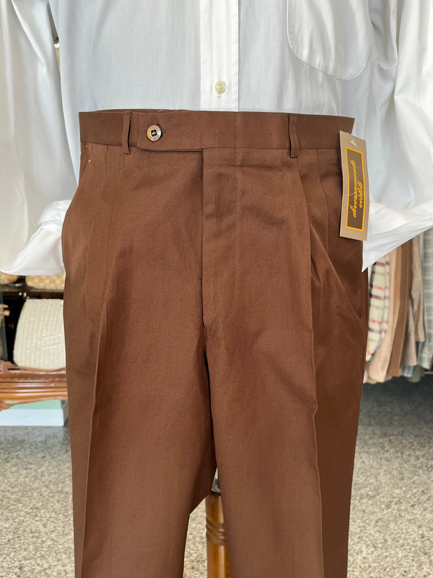 Calzoni in lino/cotone NOS tg. 44-46