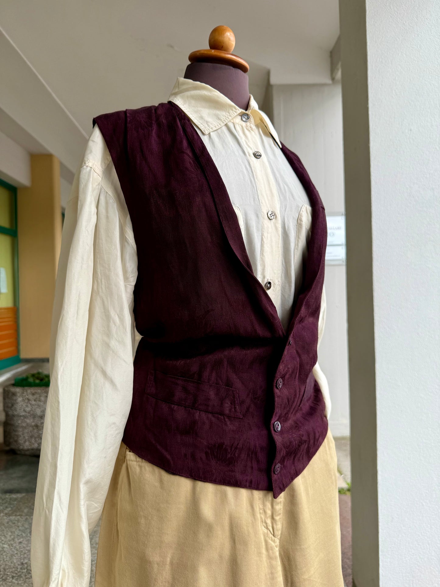 Gilet Borgogna - TG. 42