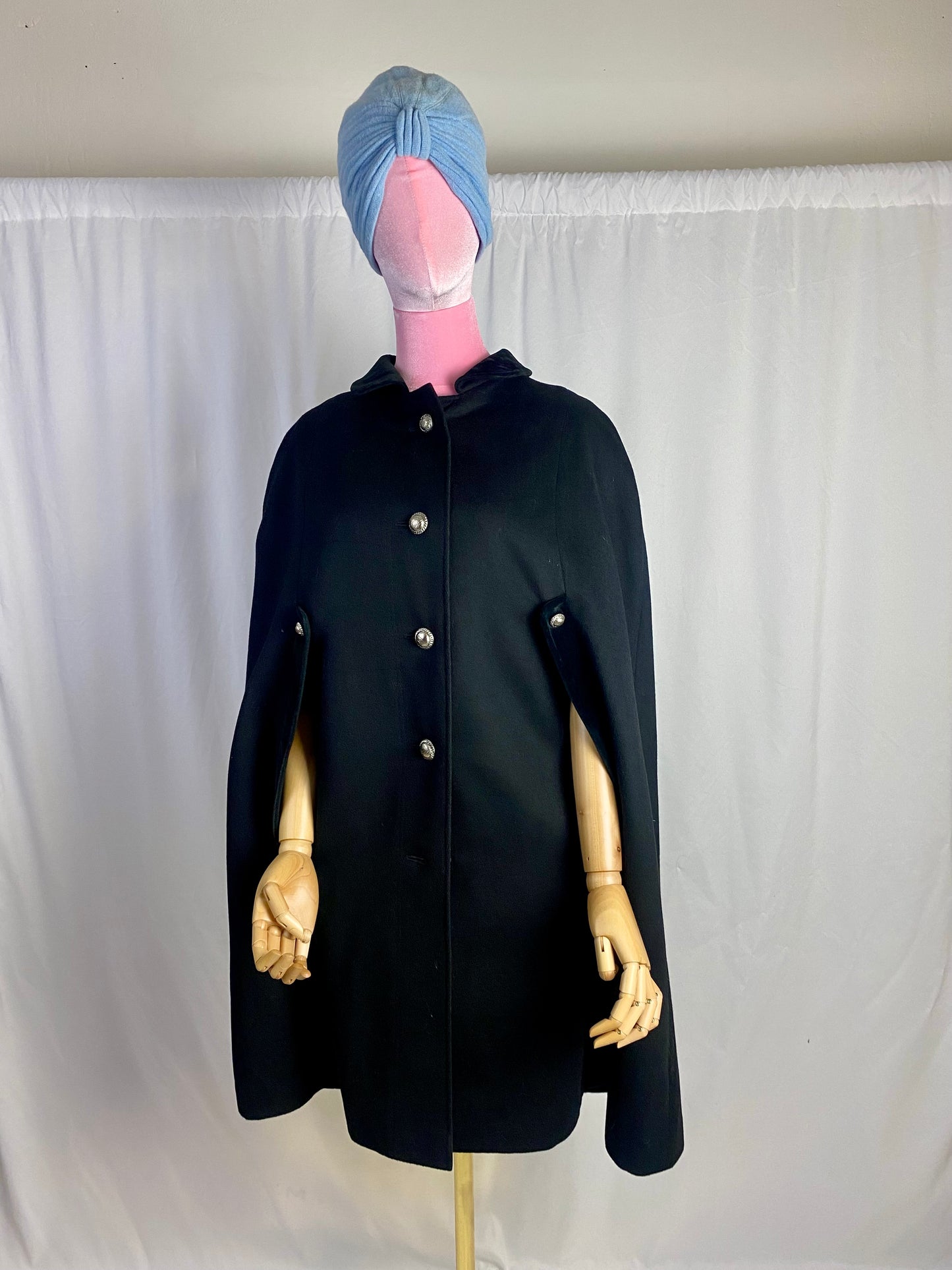 Mantella nera anni ‘70 - TG. Unica