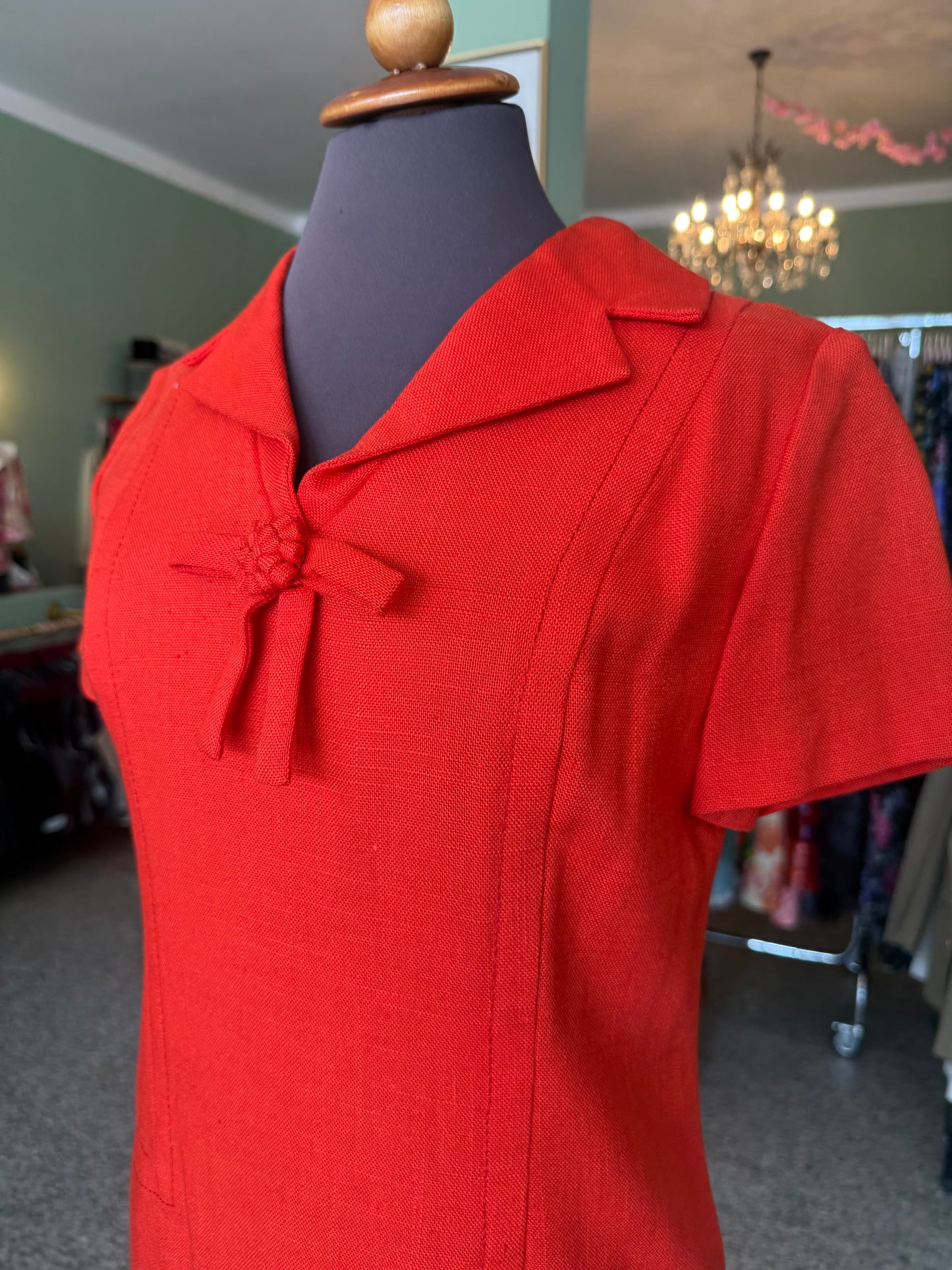 Abito anni ‘60 rosso scarlatto - TG. 40/42